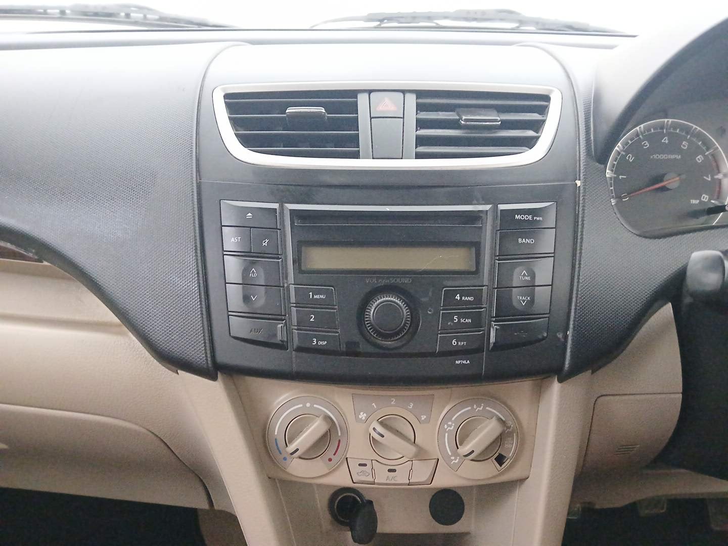 Used 2014 Maruti Suzuki Swift Dzire VXI Petrol Manual interior MUSIC SYSTEM & AC CONTROL VIEW