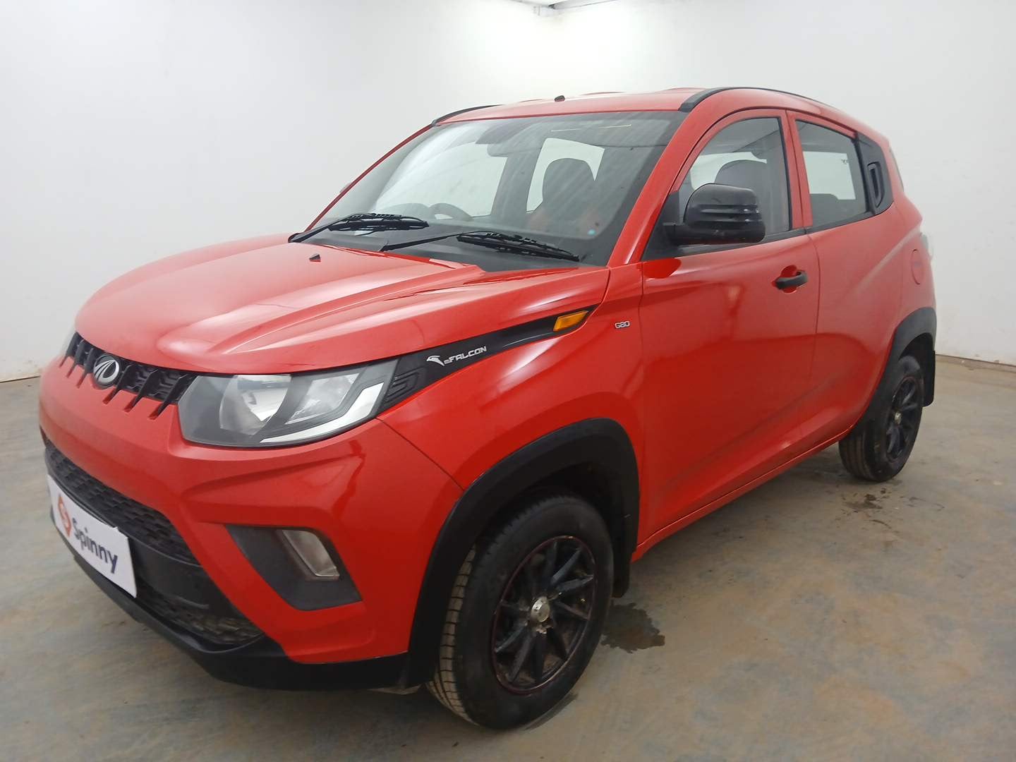 Used 2019 Mahindra KUV100 NXT K2 6 STR Petrol Manual exterior LEFT FRONT CORNER VIEW