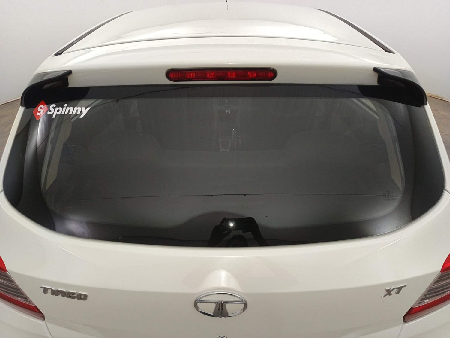 Used 2019 Tata Tiago Revotron XT Petrol Manual exterior BACK WINDSHIELD VIEW