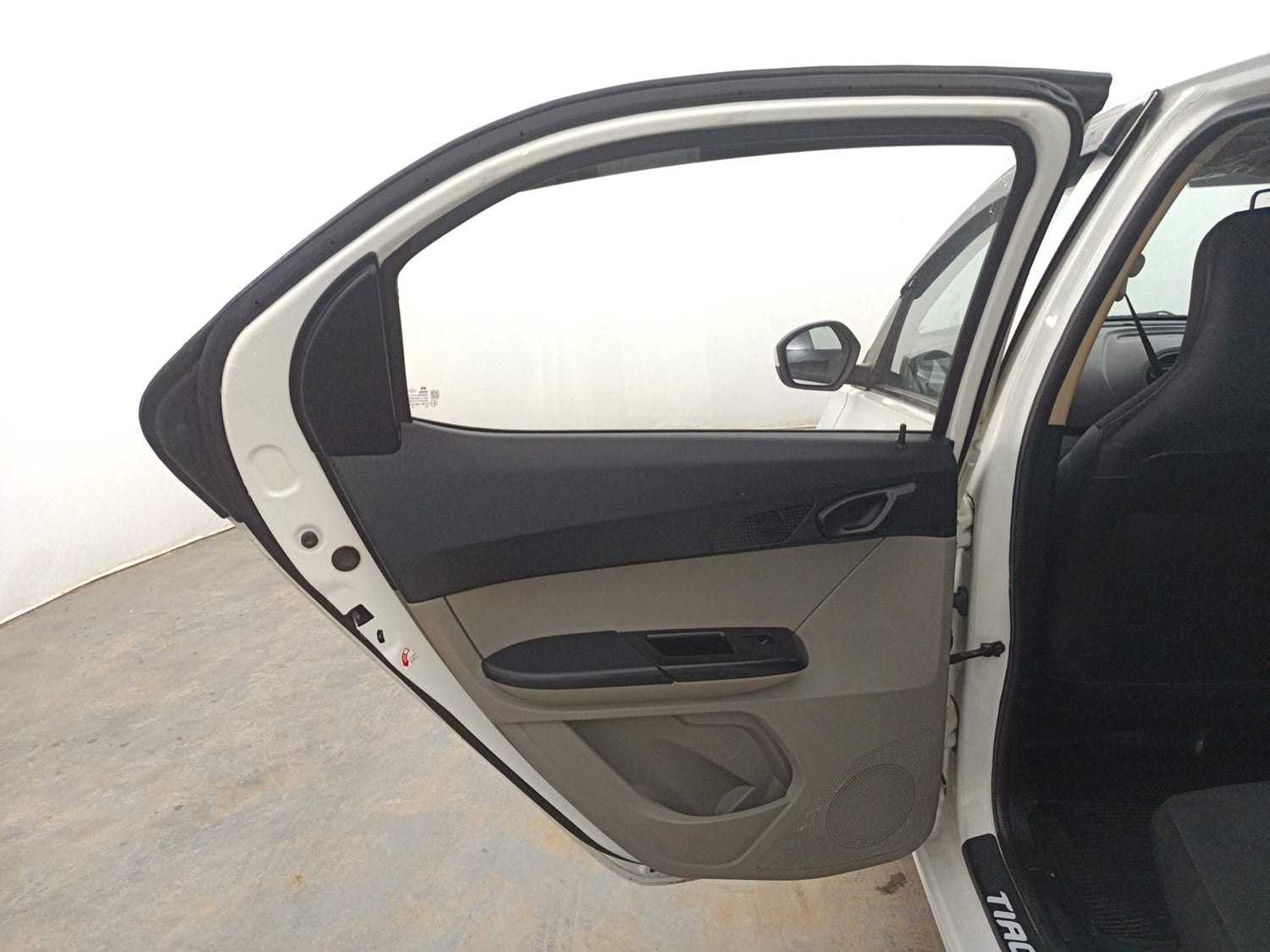 Used 2019 Tata Tiago Revotron XT Petrol Manual interior LEFT REAR DOOR OPEN VIEW