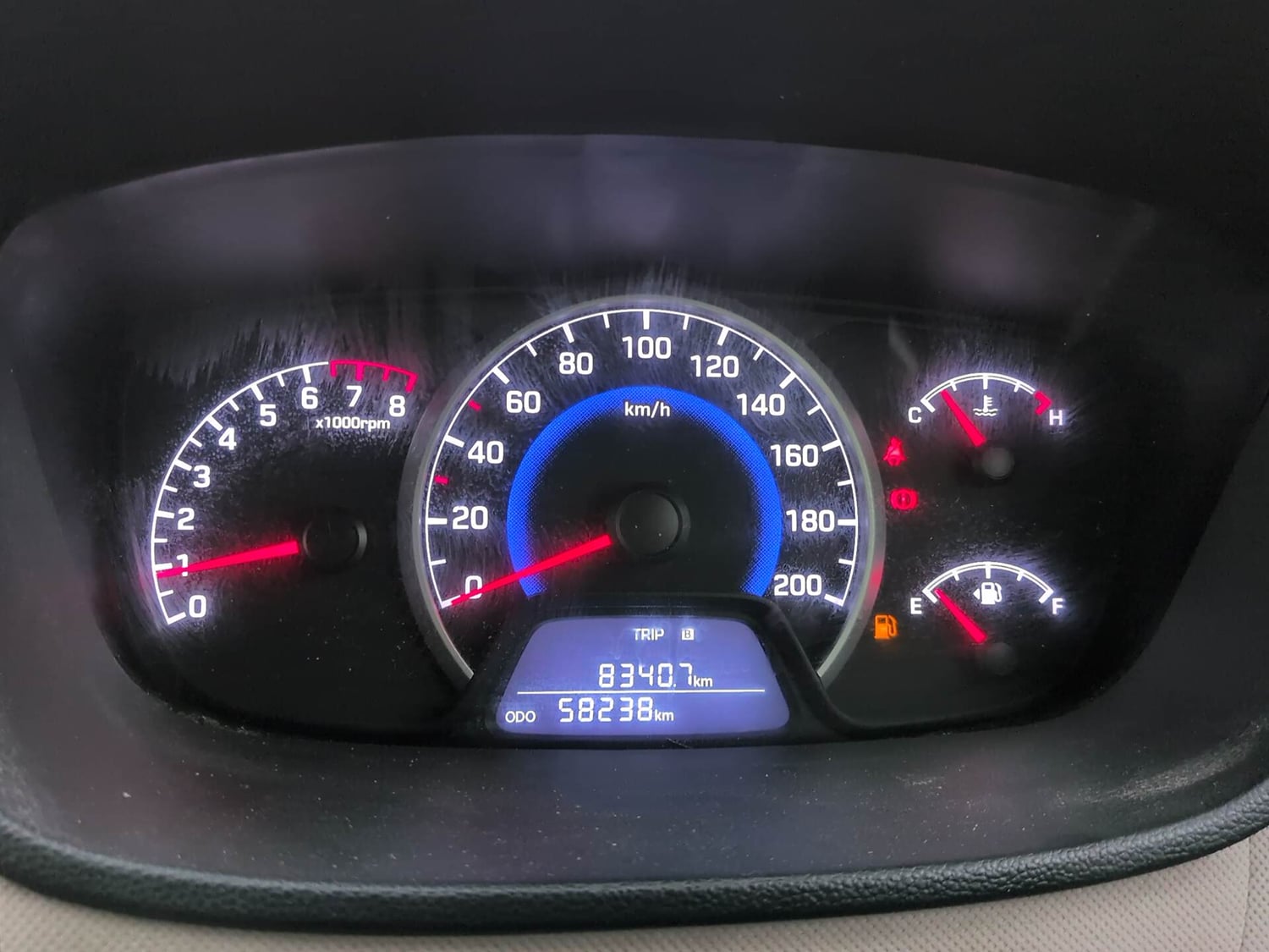 Used 2019 Hyundai Grand i10 Magna 1.2 Kappa VTVT Petrol Manual interior CLUSTERMETER VIEW