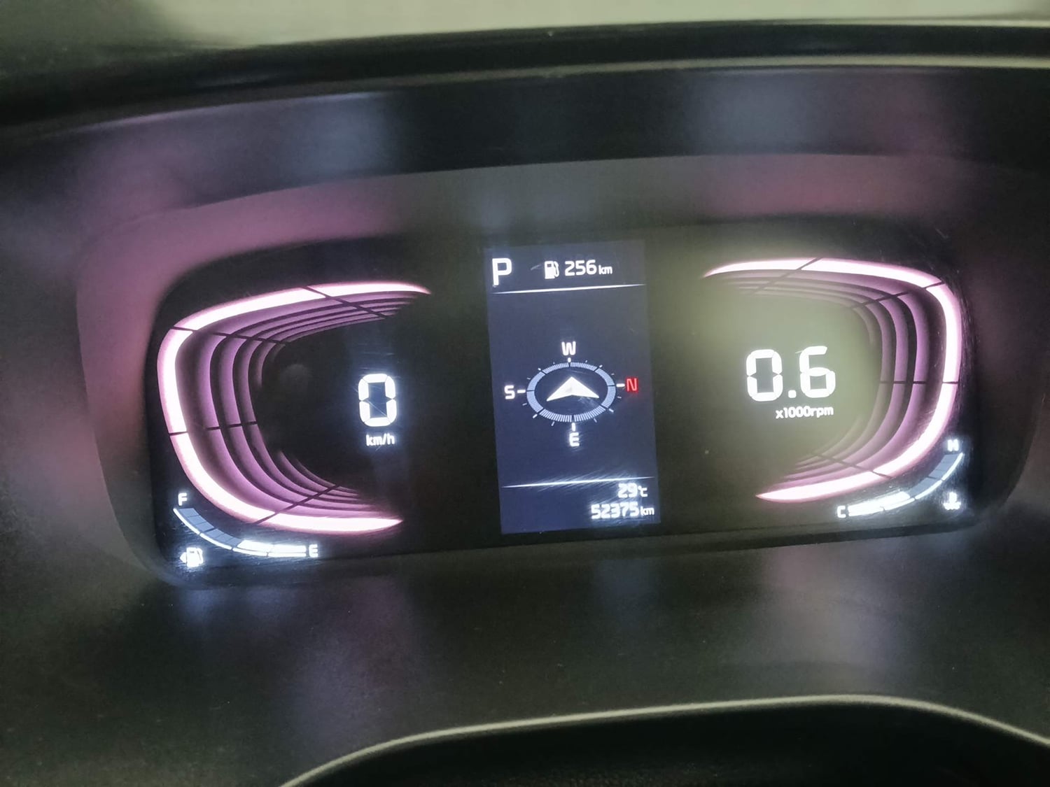 Used 2022 Kia Carens Luxury Plus 1.4 Petrol DCT 6 STR Petrol Automatic interior CLUSTERMETER VIEW