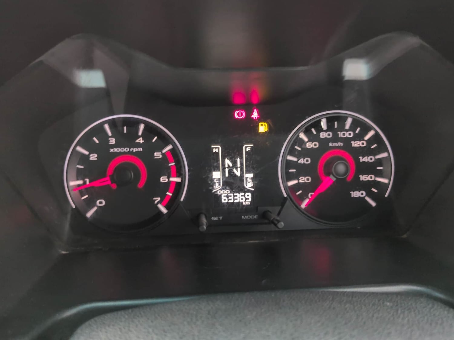 Used 2017 Mahindra KUV100 K6 6 STR Petrol Manual interior CLUSTERMETER VIEW