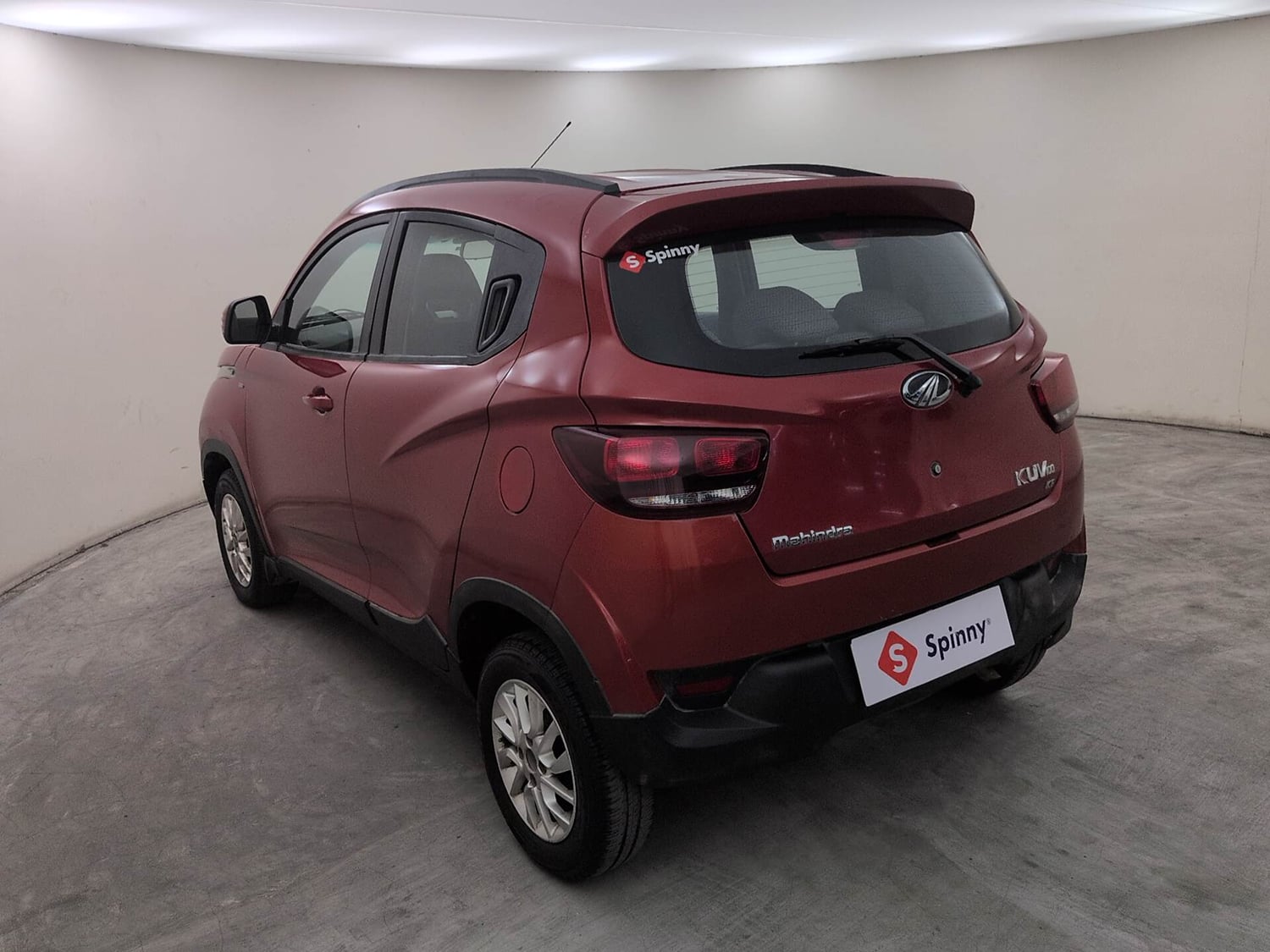 Used 2017 Mahindra KUV100 K6 6 STR Petrol Manual exterior LEFT REAR CORNER VIEW