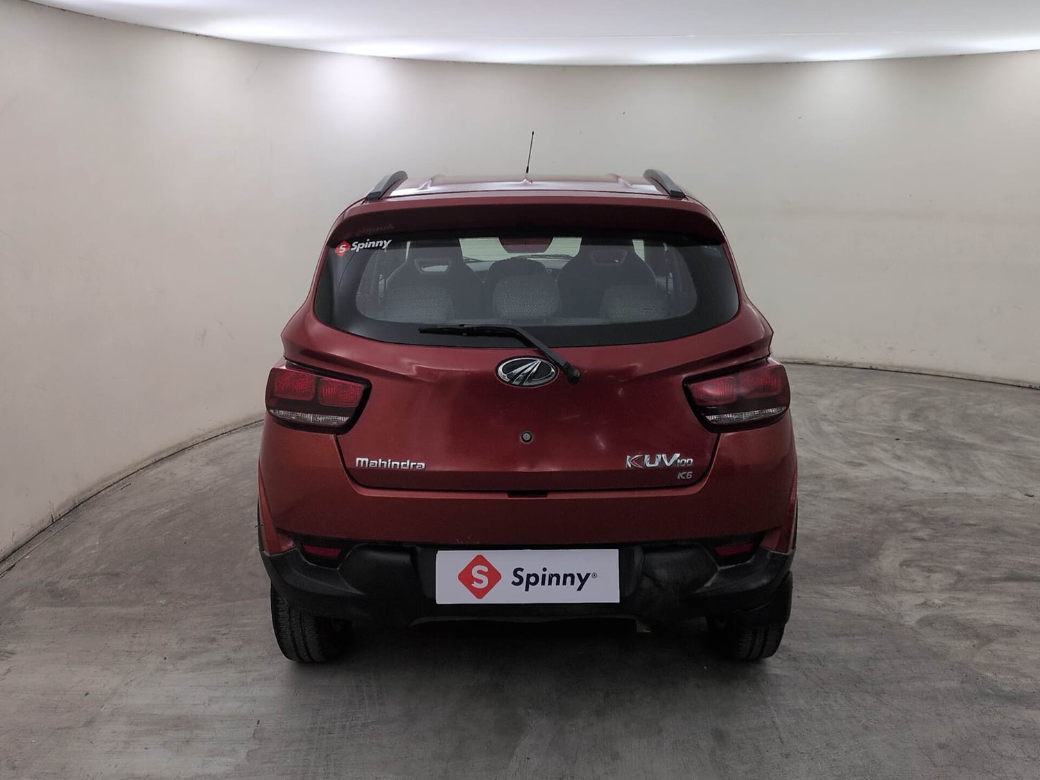 Used 2017 Mahindra KUV100 K6 6 STR Petrol Manual exterior BACK VIEW