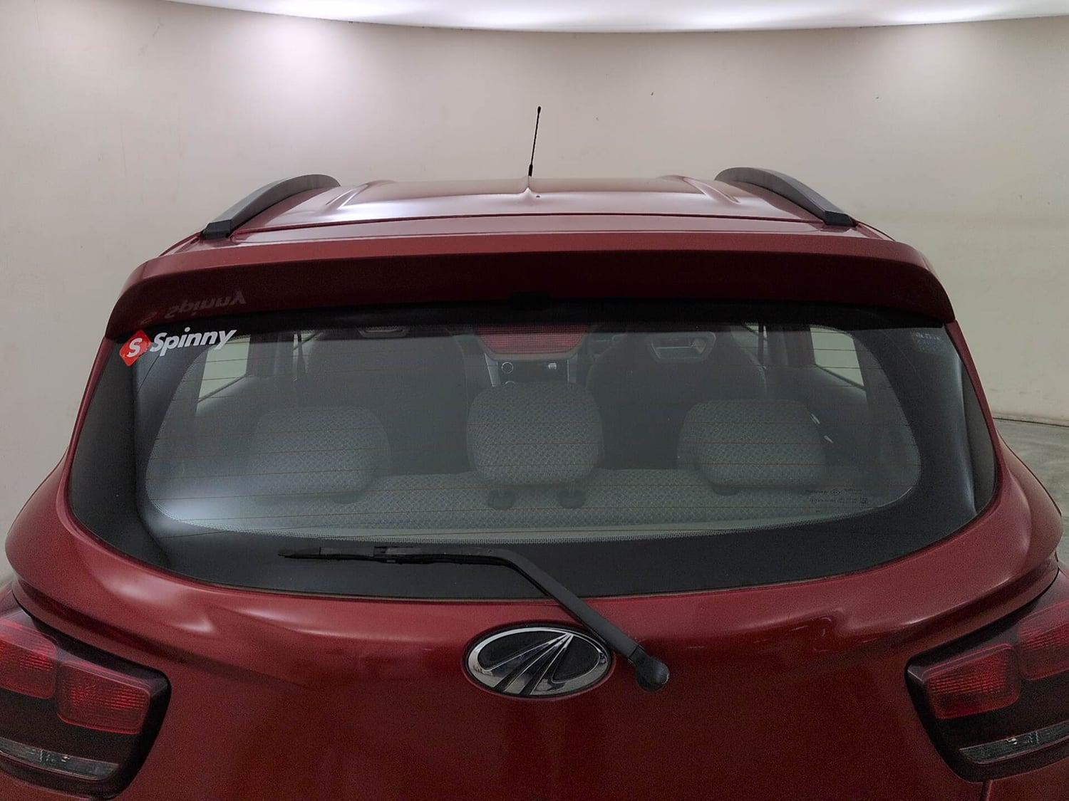 Used 2017 Mahindra KUV100 K6 6 STR Petrol Manual exterior BACK WINDSHIELD VIEW