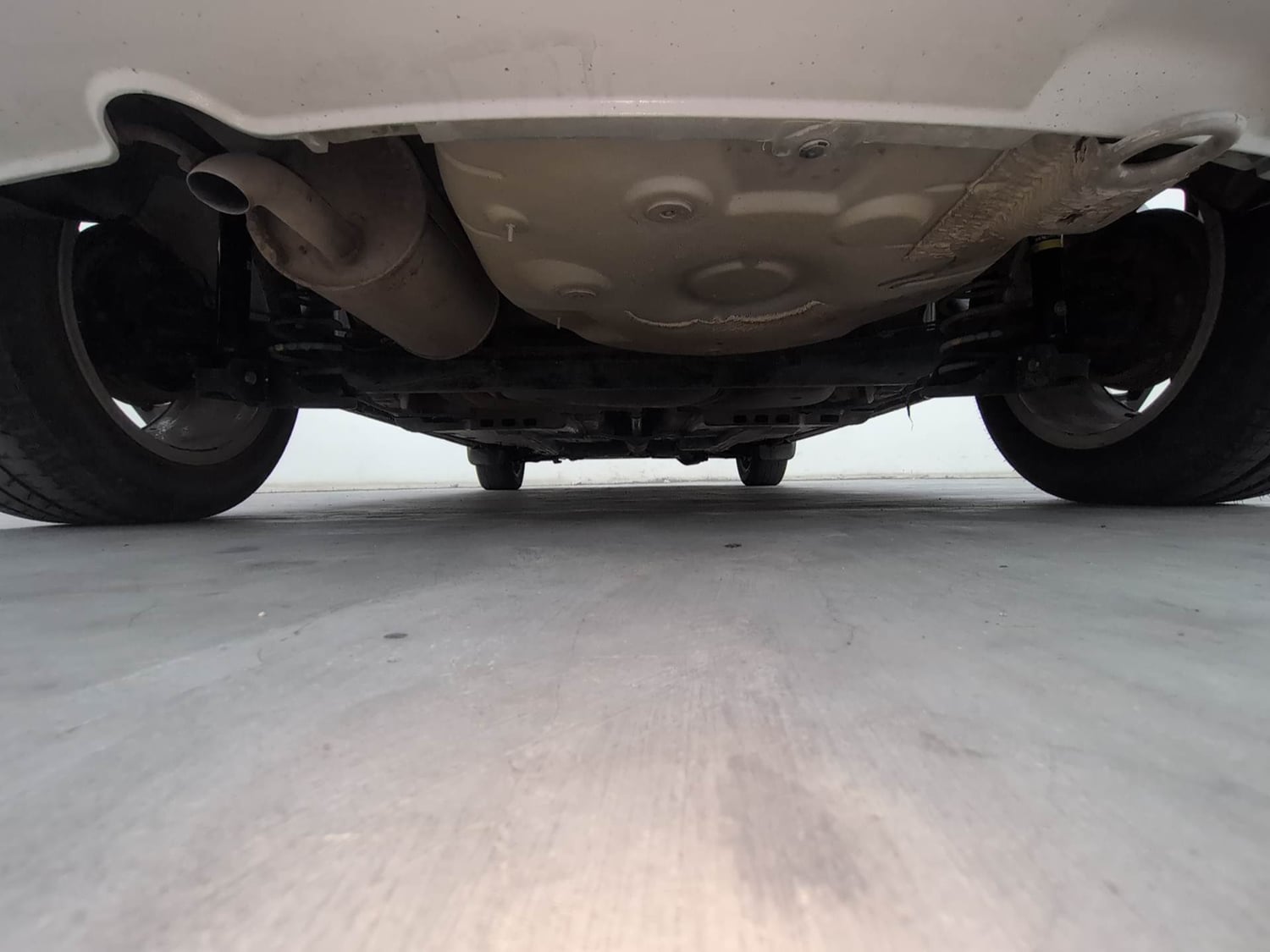 Used 2016 Volkswagen Polo Highline1.2L (P) Petrol Manual extra REAR UNDERBODY VIEW (TAKEN FROM REAR)