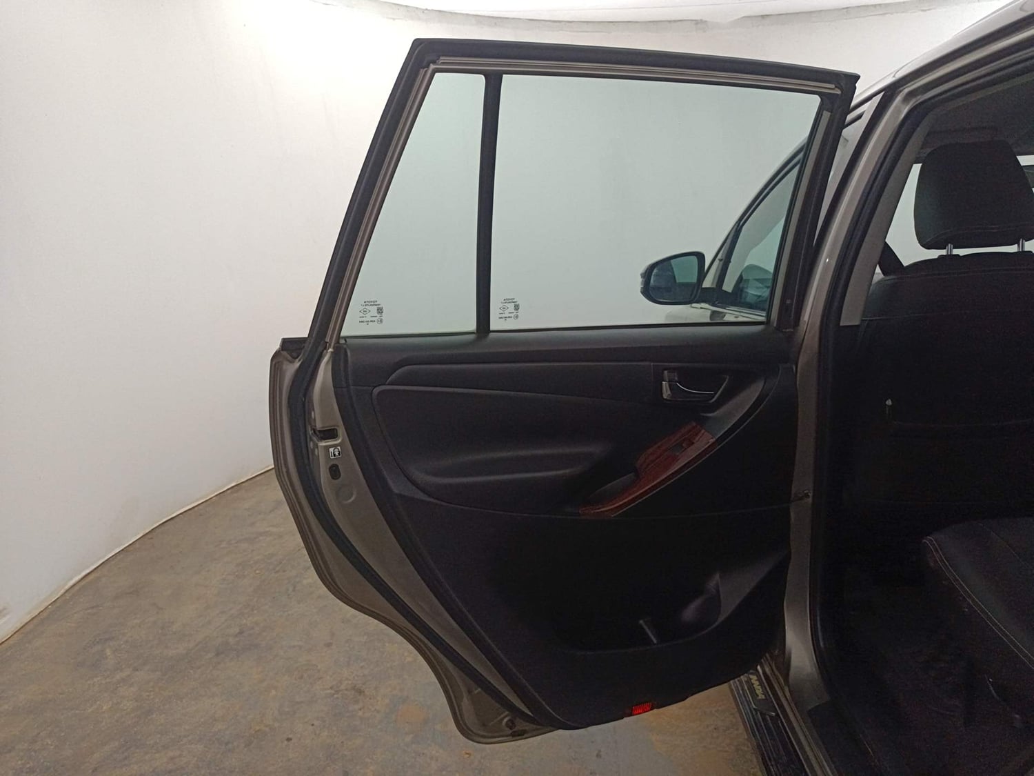 Used 2019 Toyota Innova Crysta 2.8 GX AT 7 STR Diesel Automatic interior LEFT REAR DOOR OPEN VIEW