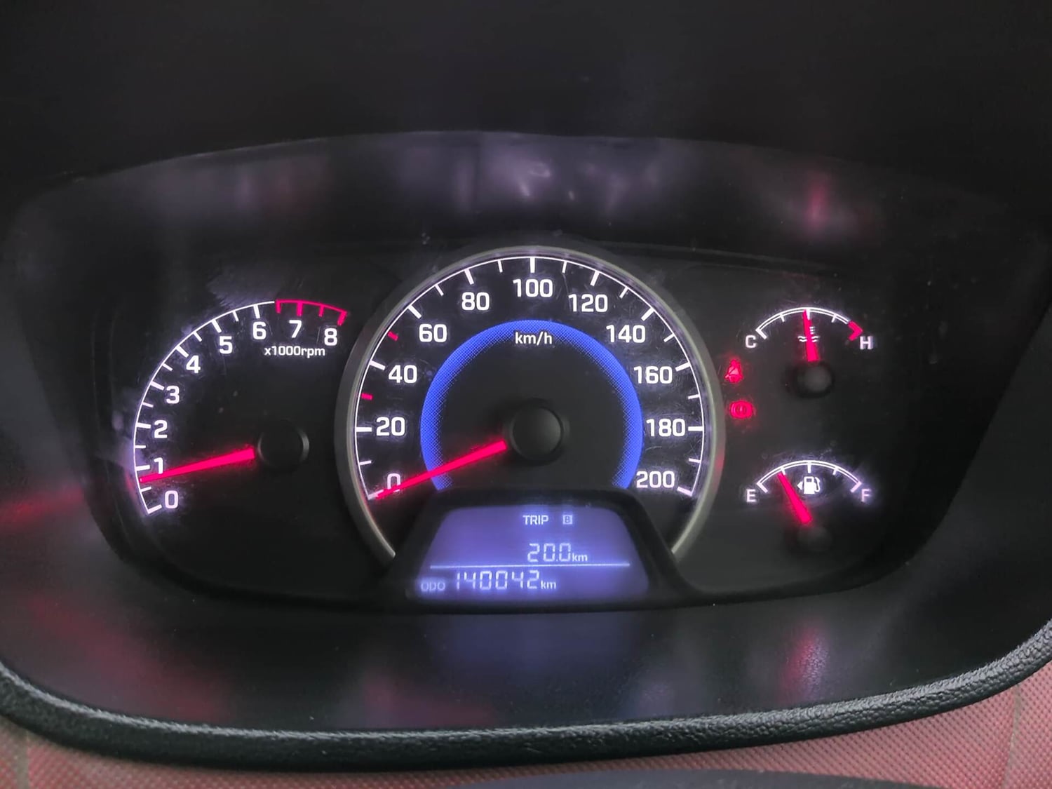 Used 2016 Hyundai Grand i10 [2013-2017] Prime 1.2 Kappa VTVT Petrol Manual interior CLUSTERMETER VIEW