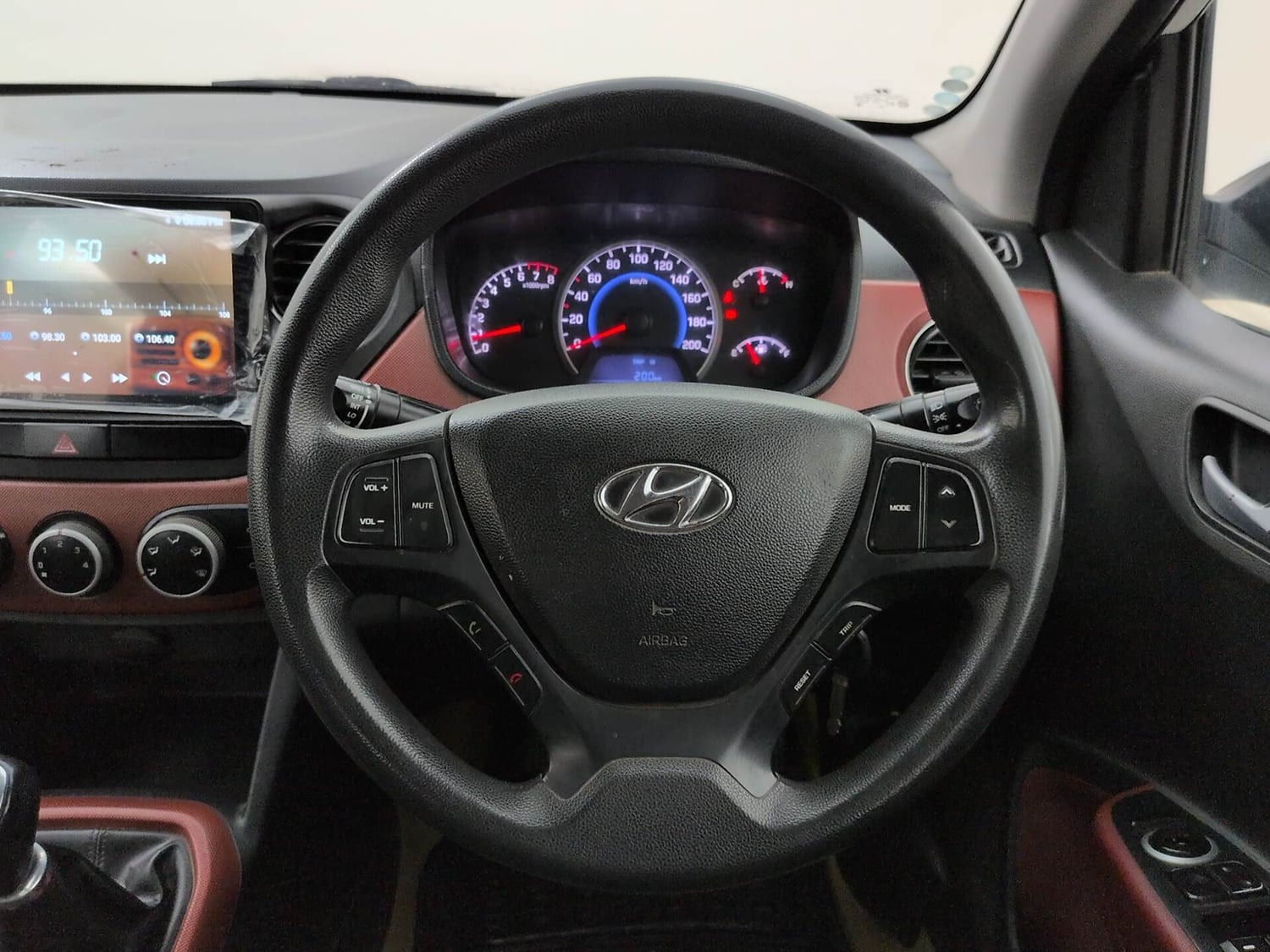 Used 2016 Hyundai Grand i10 [2013-2017] Prime 1.2 Kappa VTVT Petrol Manual interior STEERING VIEW