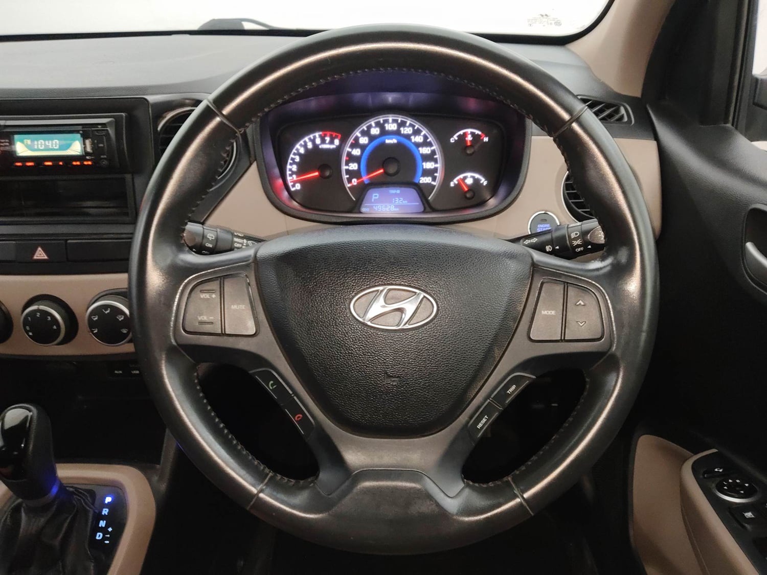 Used 2015 Hyundai Grand i10 Asta AT 1.2 Kappa VTVT Petrol Automatic interior STEERING VIEW