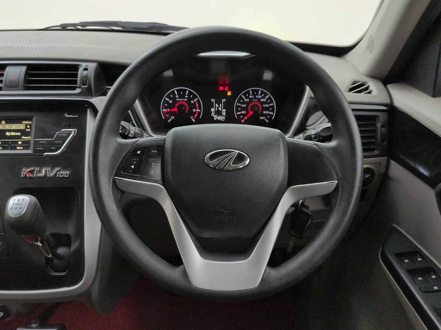 Used 2017 Mahindra KUV100 K8 6 STR Petrol Manual interior STEERING VIEW