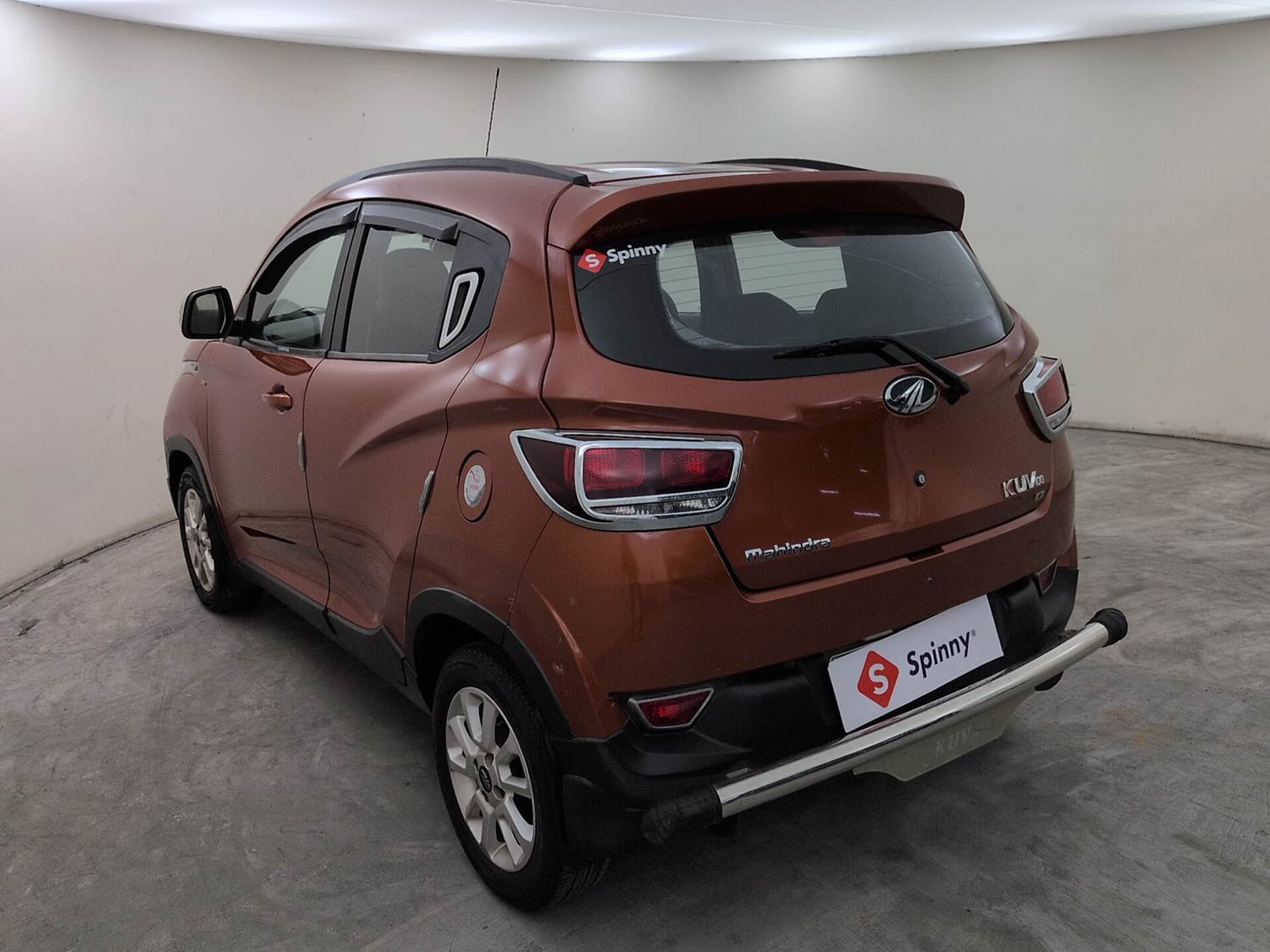 Used 2017 Mahindra KUV100 K8 6 STR Petrol Manual exterior LEFT REAR CORNER VIEW