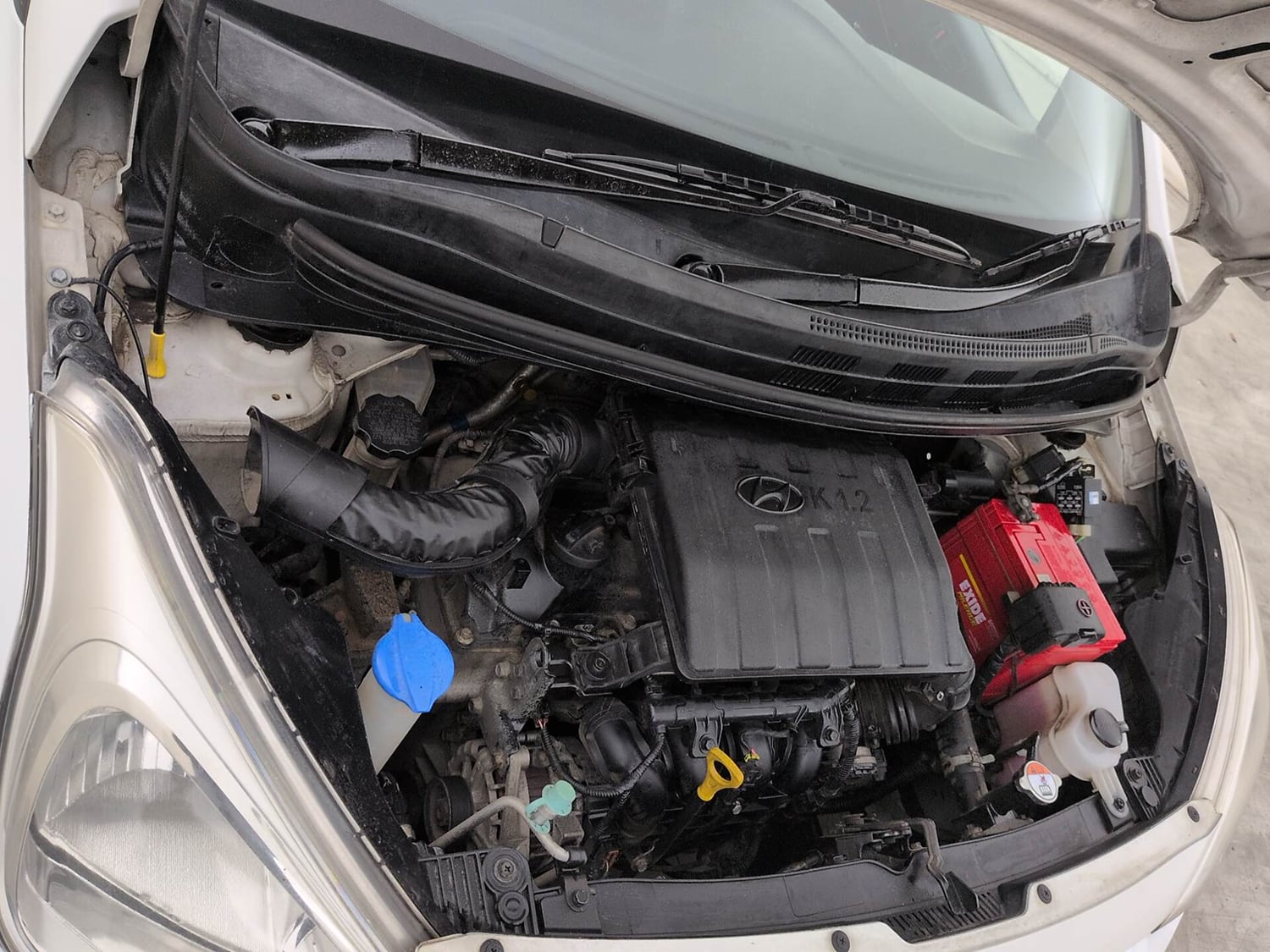 Used 2017 Hyundai Grand i10 Magna 1.2 Kappa VTVT Petrol Manual engine ENGINE RIGHT SIDE VIEW