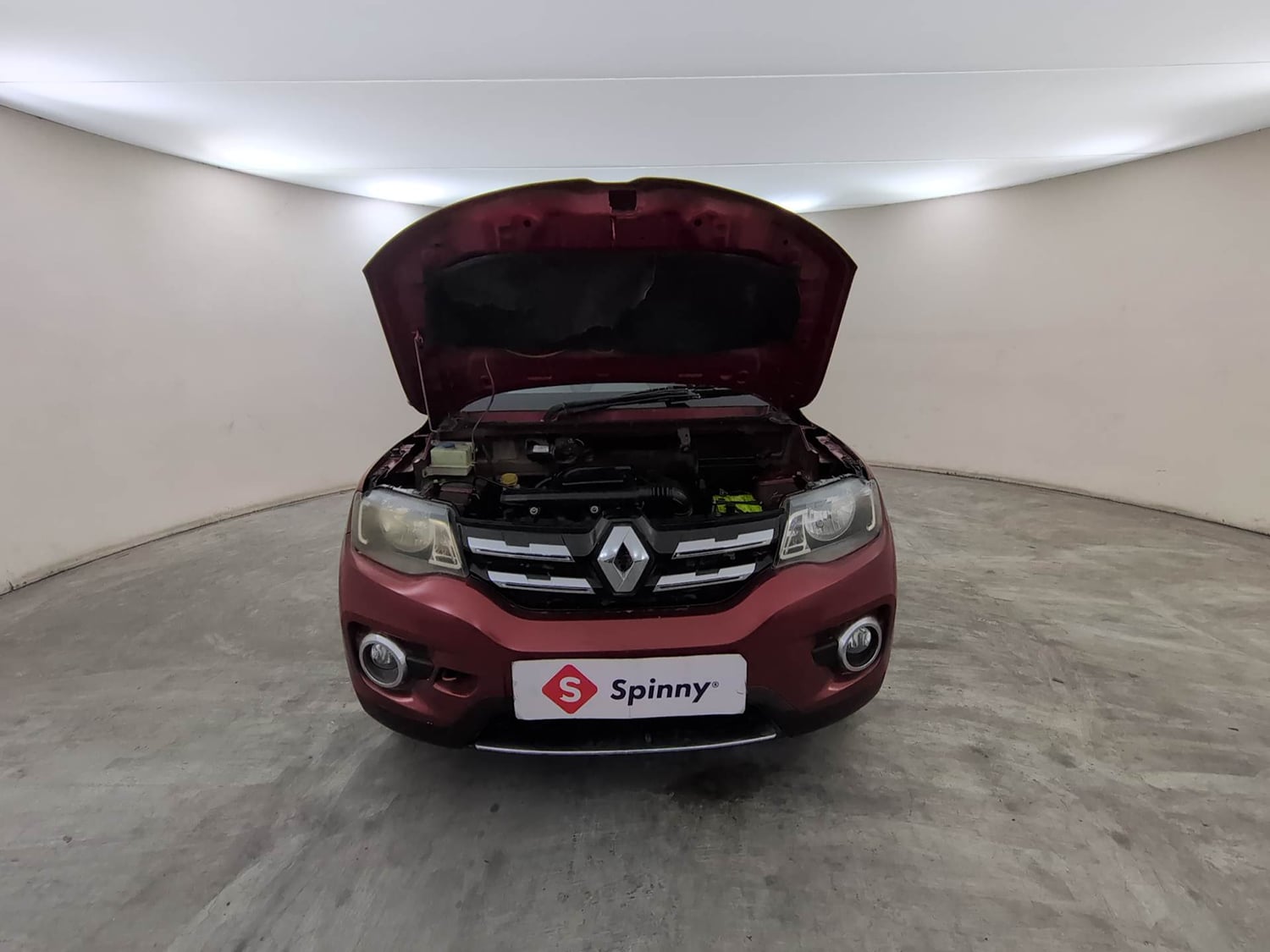 Used 2015 Renault Kwid RXT Petrol Manual engine ENGINE & BONNET OPEN FRONT VIEW