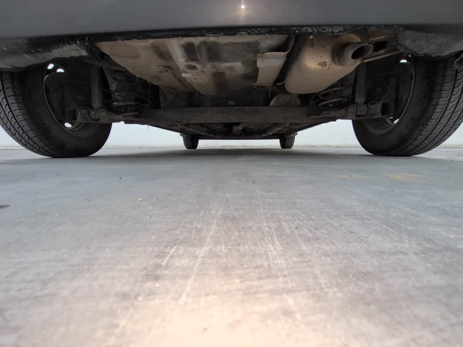 Used 2020 Hyundai Santro Magna Petrol Manual extra REAR UNDERBODY VIEW (TAKEN FROM REAR)