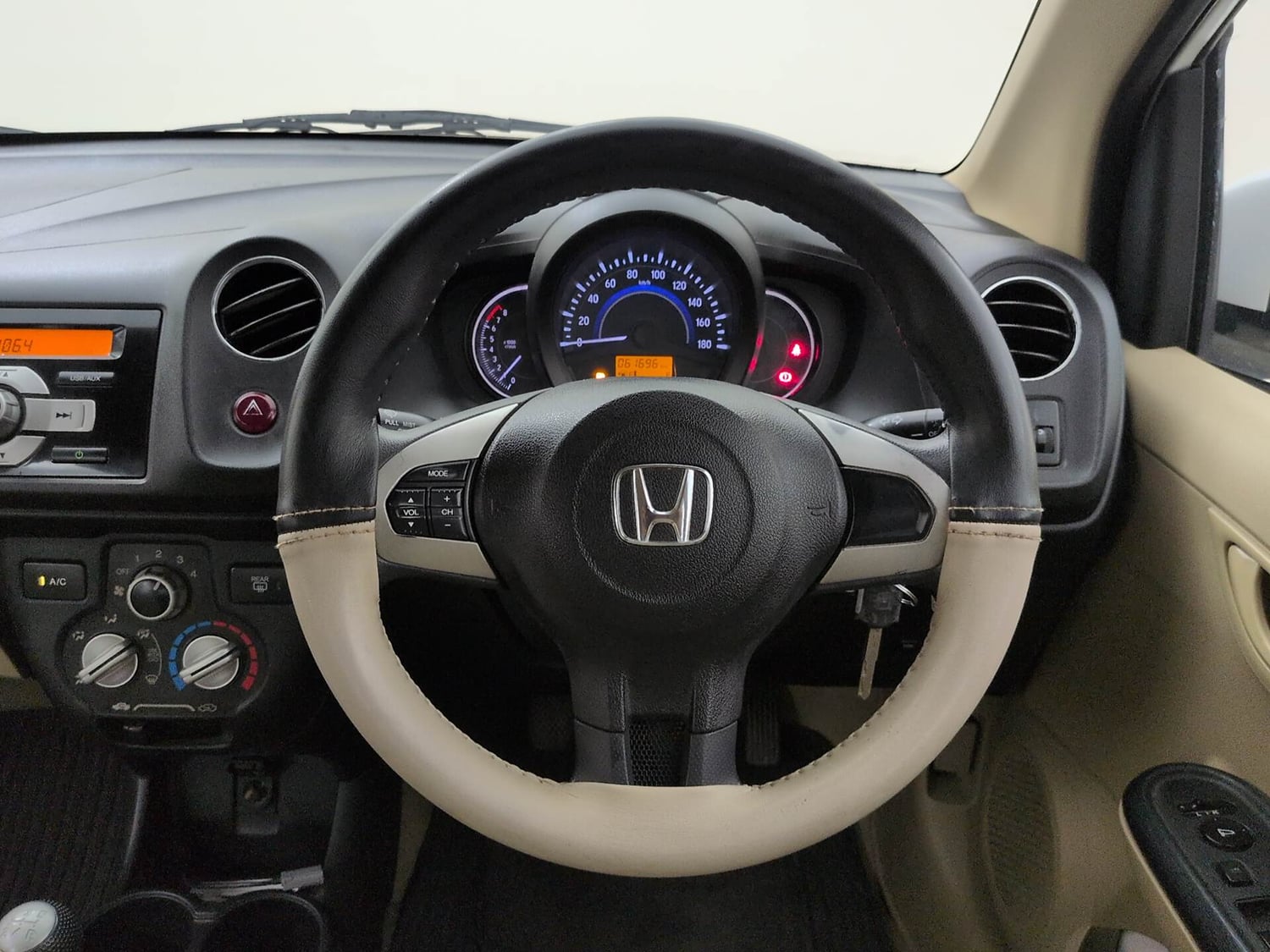 Used 2016 Honda Brio S MT Petrol Manual interior STEERING VIEW