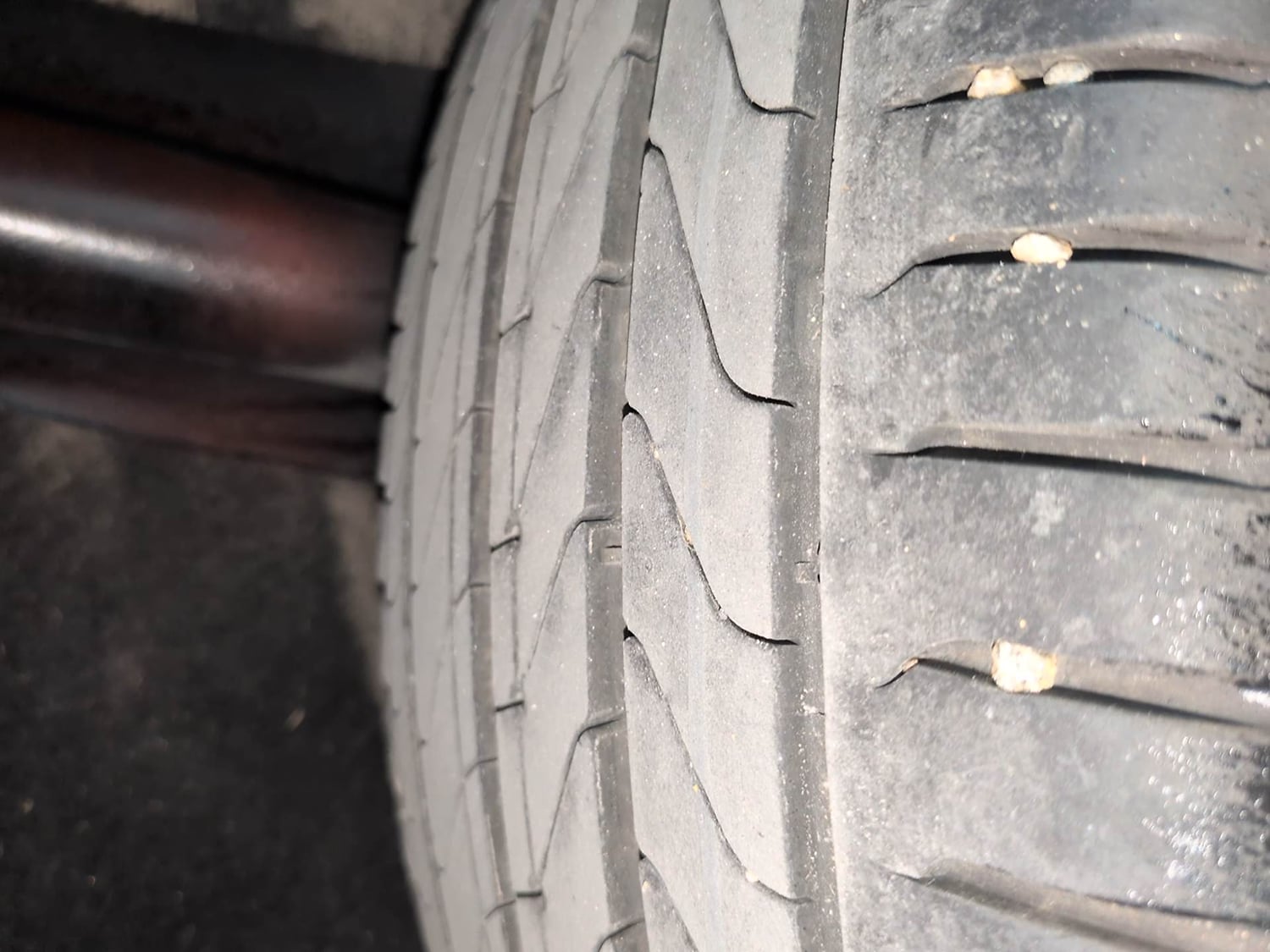 Used 2017 Maruti Suzuki Baleno Zeta 1.2 Petrol Manual tyres LEFT REAR TYRE TREAD VIEW