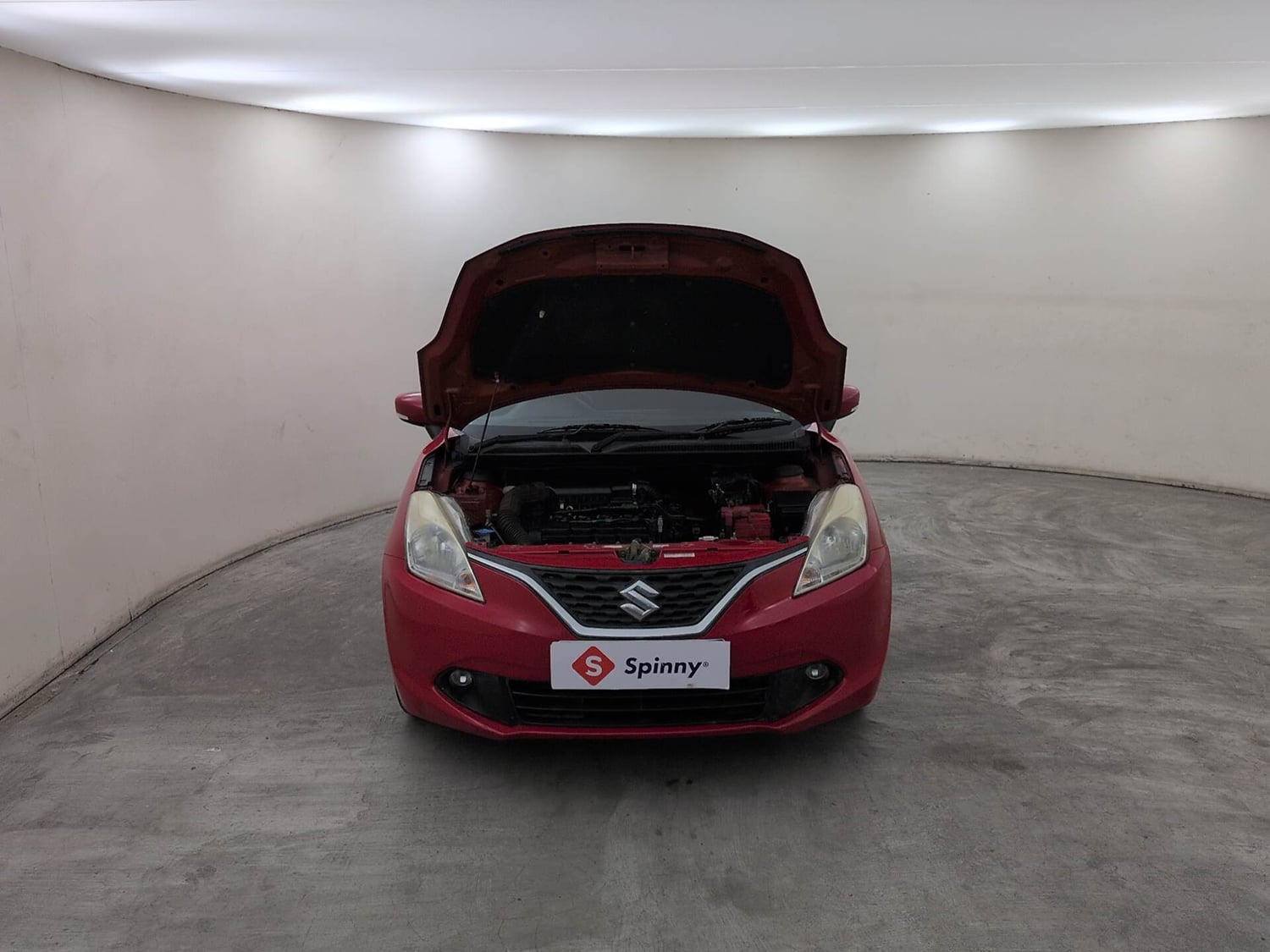 Used 2017 Maruti Suzuki Baleno Zeta 1.2 Petrol Manual engine ENGINE & BONNET OPEN FRONT VIEW