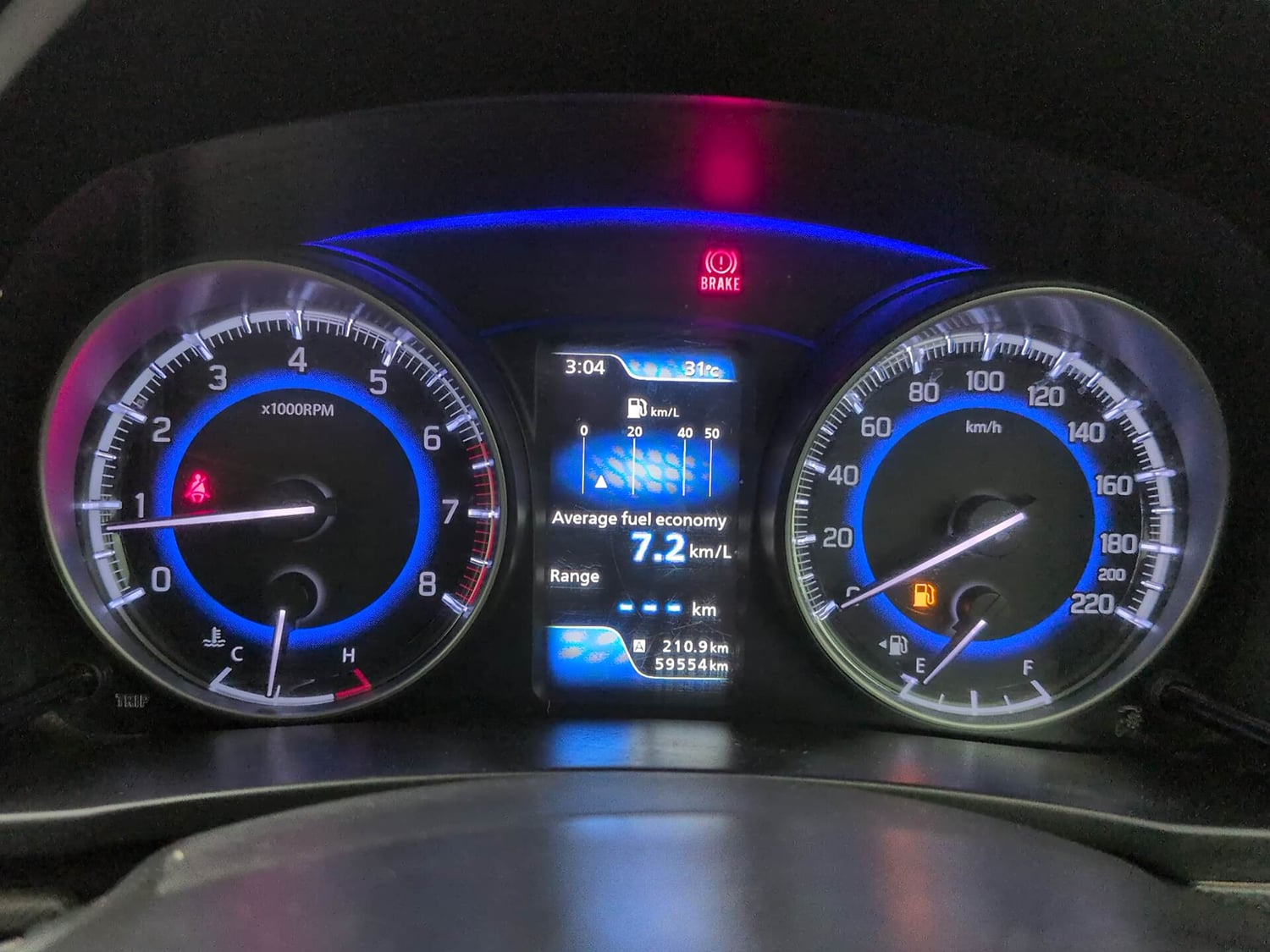 Used 2017 Maruti Suzuki Baleno Zeta 1.2 Petrol Manual interior CLUSTERMETER VIEW