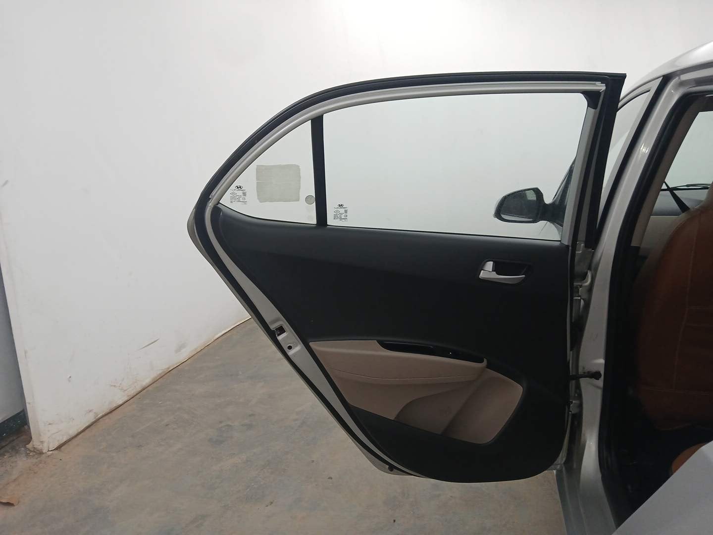 Used 2017 Hyundai Xcent S 1.2 Petrol Manual interior LEFT REAR DOOR OPEN VIEW