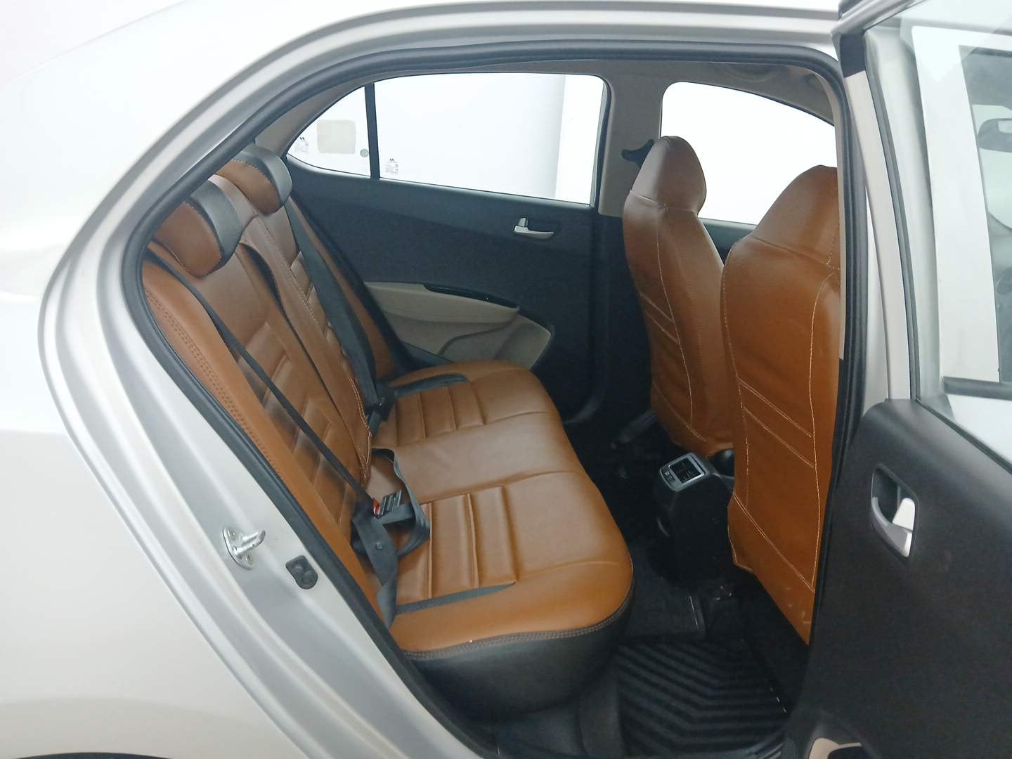 Used 2017 Hyundai Xcent S 1.2 Petrol Manual interior RIGHT SIDE REAR DOOR CABIN VIEW