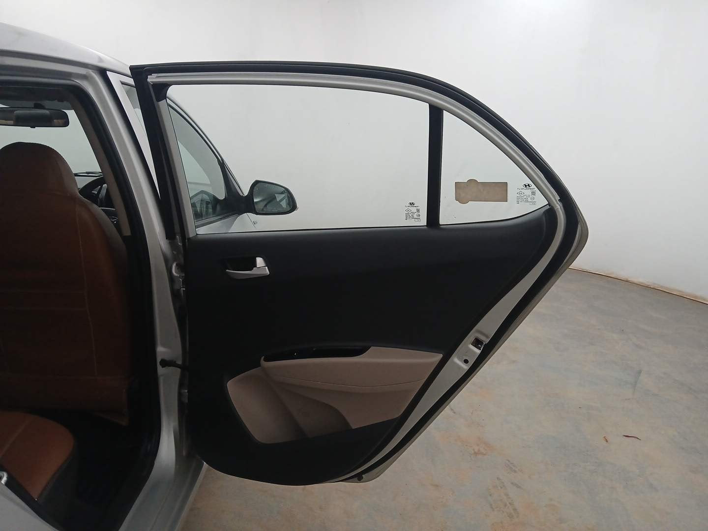 Used 2017 Hyundai Xcent S 1.2 Petrol Manual interior RIGHT REAR DOOR OPEN VIEW