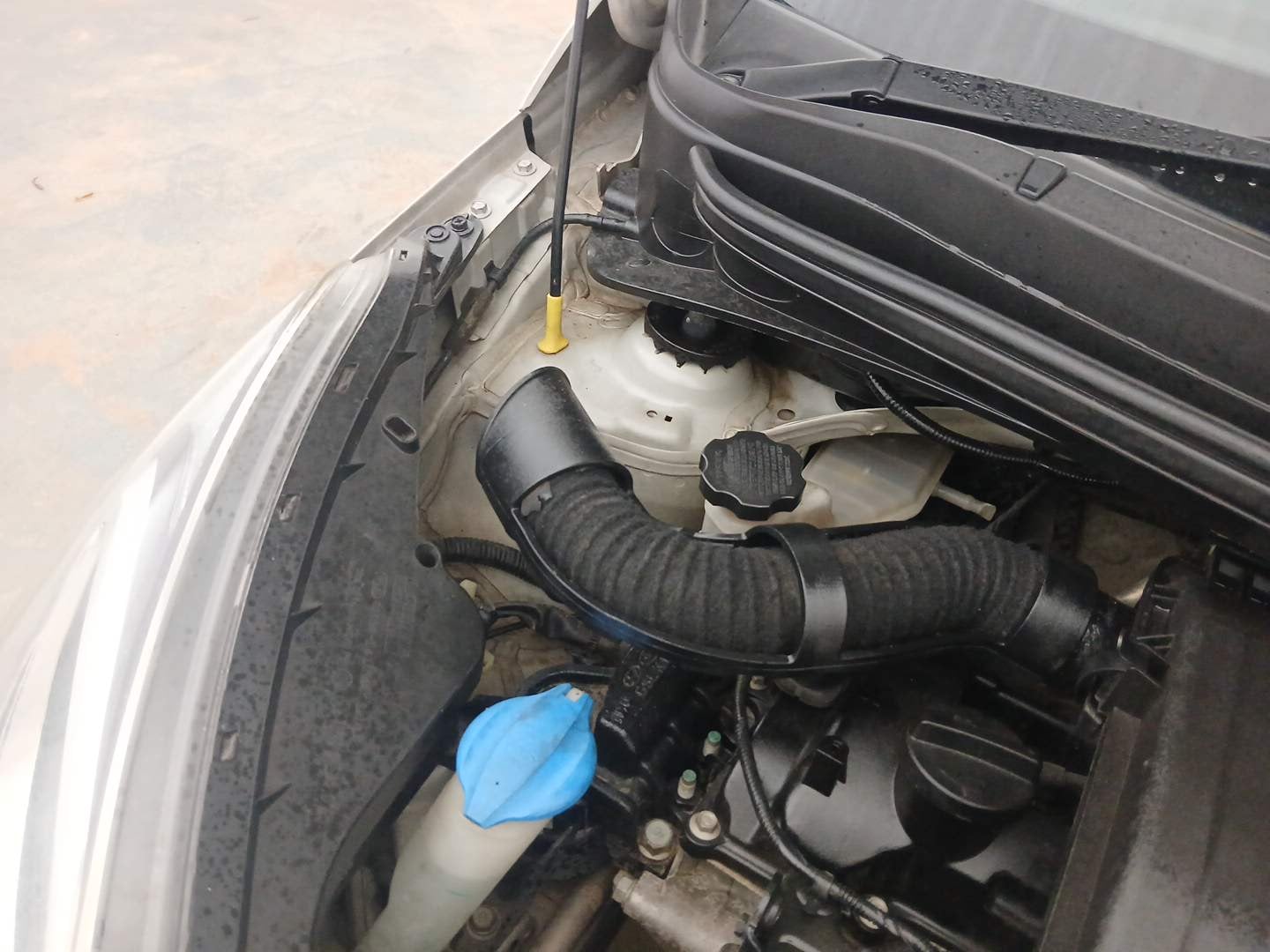 Used 2017 Hyundai Xcent S 1.2 Petrol Manual engine ENGINE RIGHT SIDE HINGE & APRON VIEW