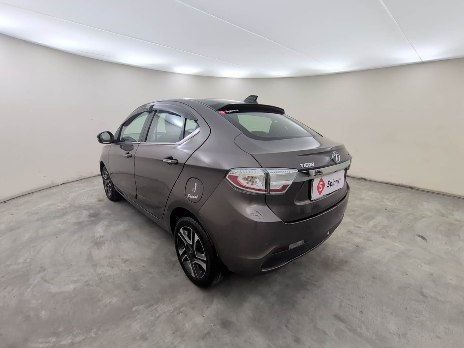 Used 2019 Tata Tigor Revotron XZ+ Petrol Manual exterior LEFT REAR CORNER VIEW