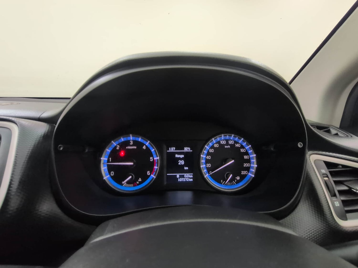 Used 2017 Maruti Suzuki S-Cross Sigma 1.3 Diesel Manual interior CLUSTERMETER VIEW