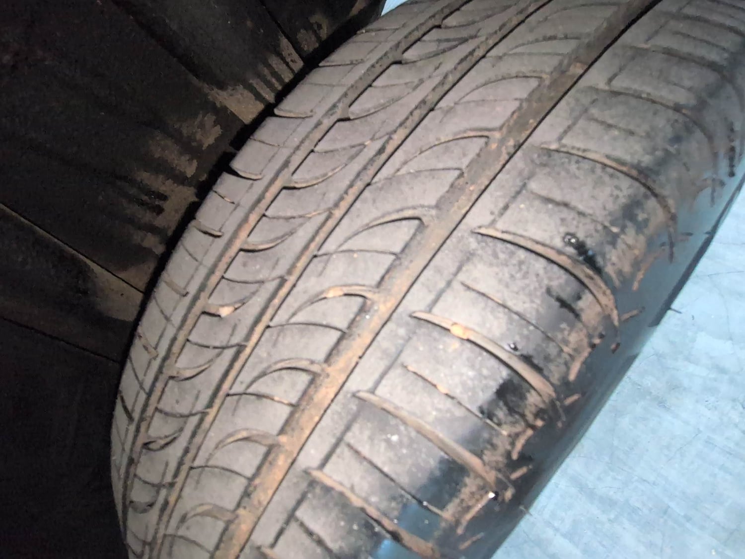 Used 2021 Honda Jazz VX CVT Petrol Automatic tyres LEFT REAR TYRE TREAD VIEW