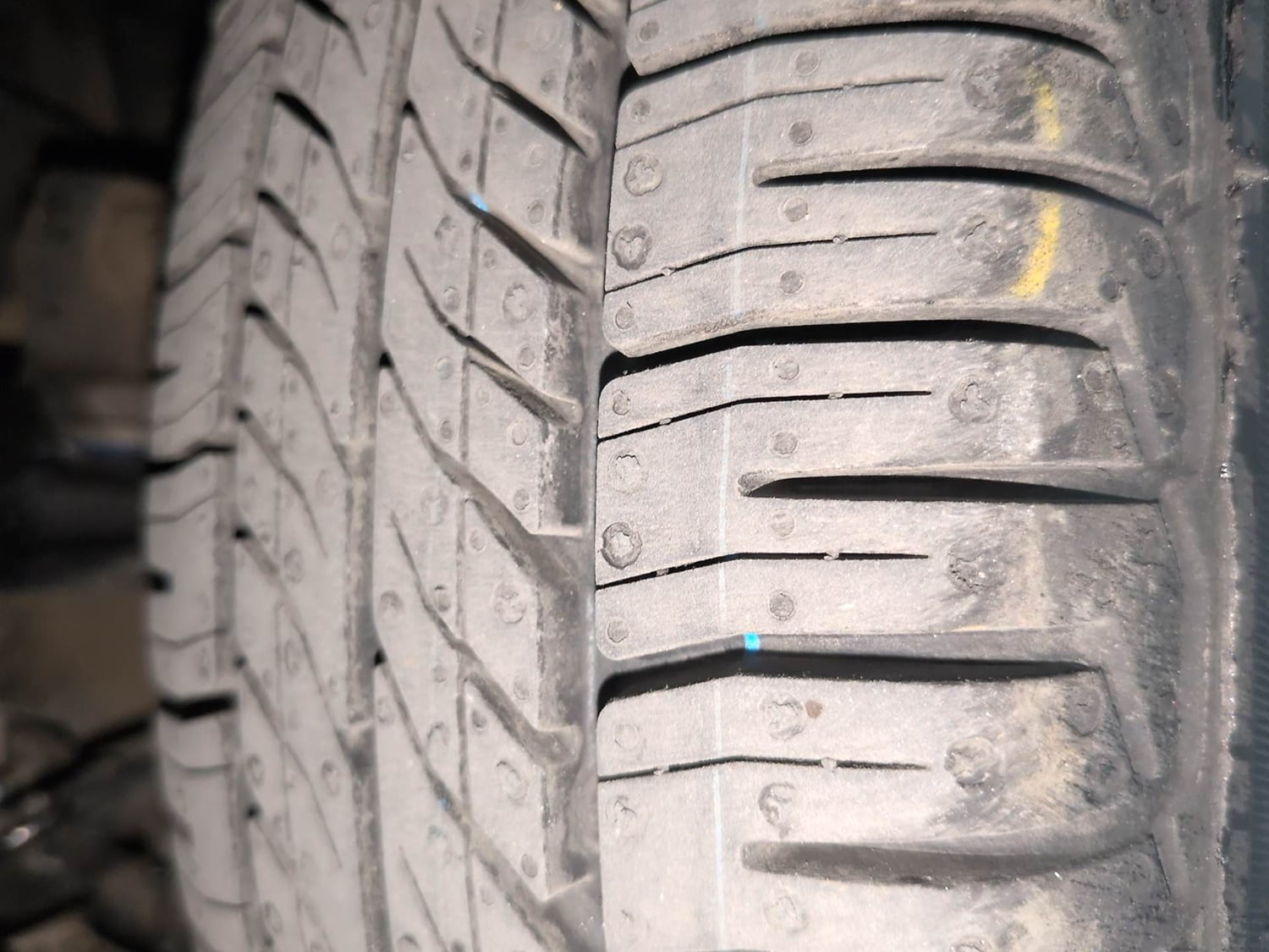 Used 2024 Tata Tiago XE Petrol Manual tyres LEFT FRONT TYRE TREAD VIEW