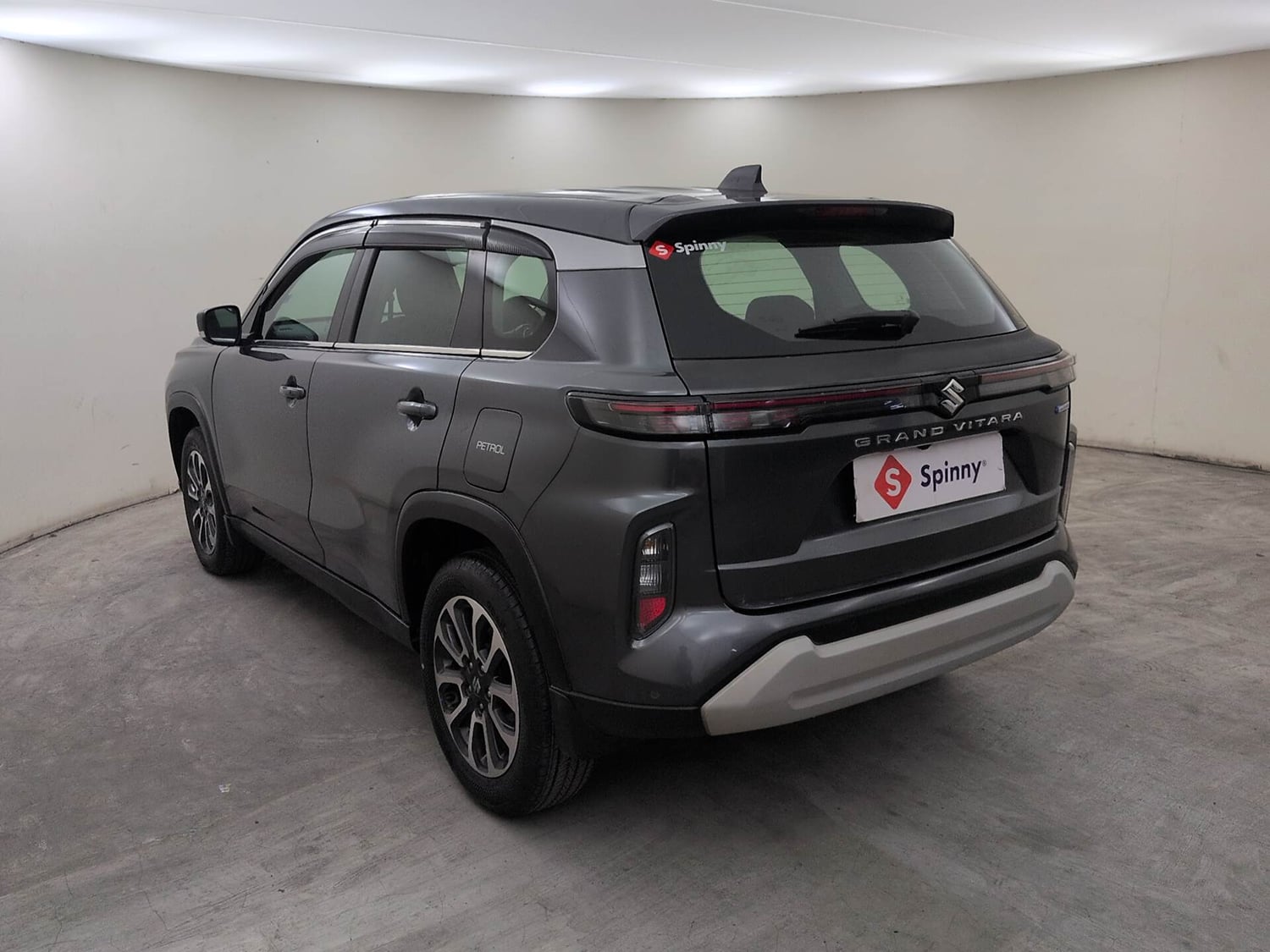 Used 2022 Maruti Suzuki Grand Vitara Zeta Smart Hybrid AT Petrol Automatic exterior LEFT REAR CORNER VIEW