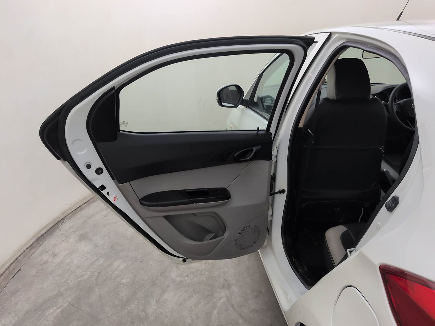Used 2020 Tata Tiago Revotron XZA Petrol Automatic interior LEFT REAR DOOR OPEN VIEW