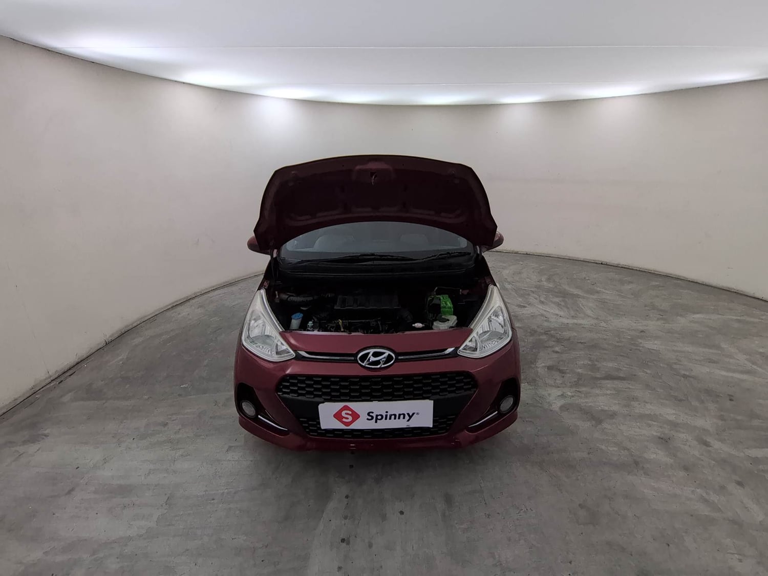 Used 2017 Hyundai Grand i10 Magna 1.2 Kappa VTVT Petrol Manual engine ENGINE & BONNET OPEN FRONT VIEW