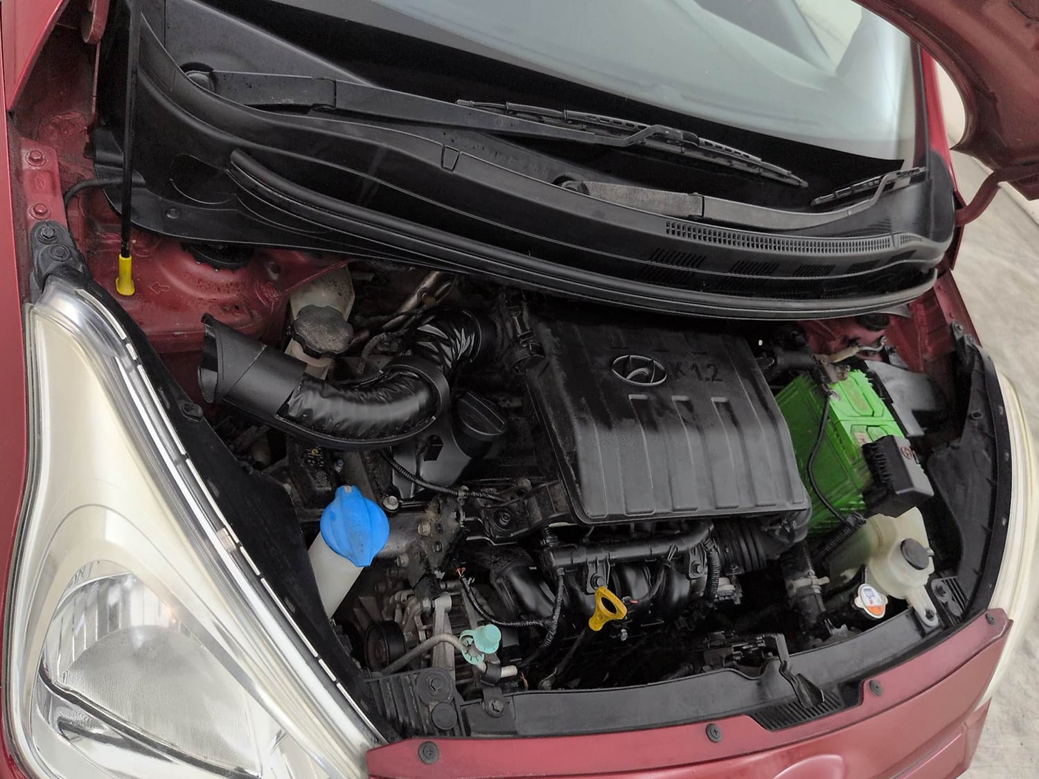 Used 2017 Hyundai Grand i10 Magna 1.2 Kappa VTVT Petrol Manual engine ENGINE RIGHT SIDE VIEW