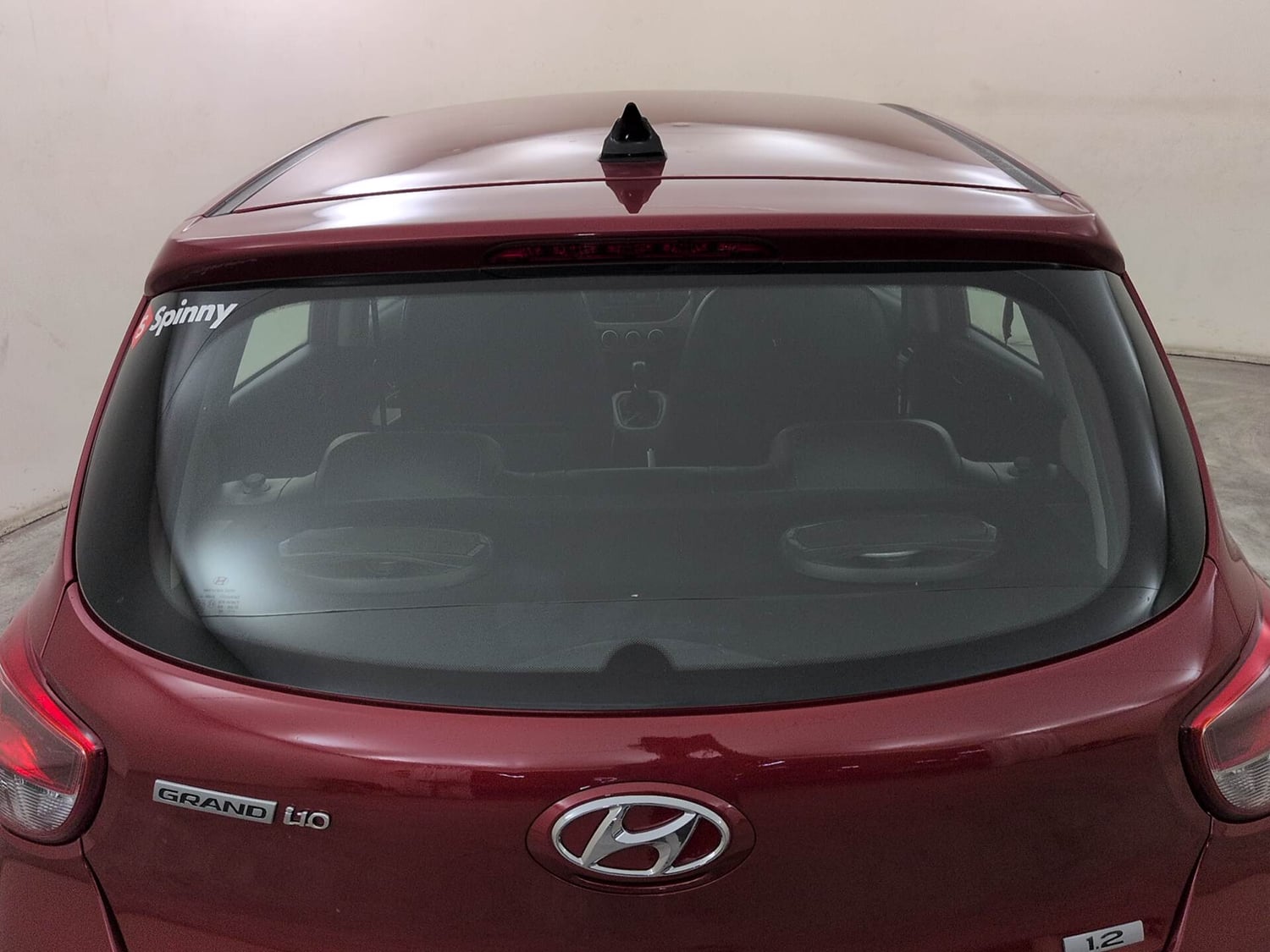 Used 2017 Hyundai Grand i10 Magna 1.2 Kappa VTVT Petrol Manual exterior BACK WINDSHIELD VIEW