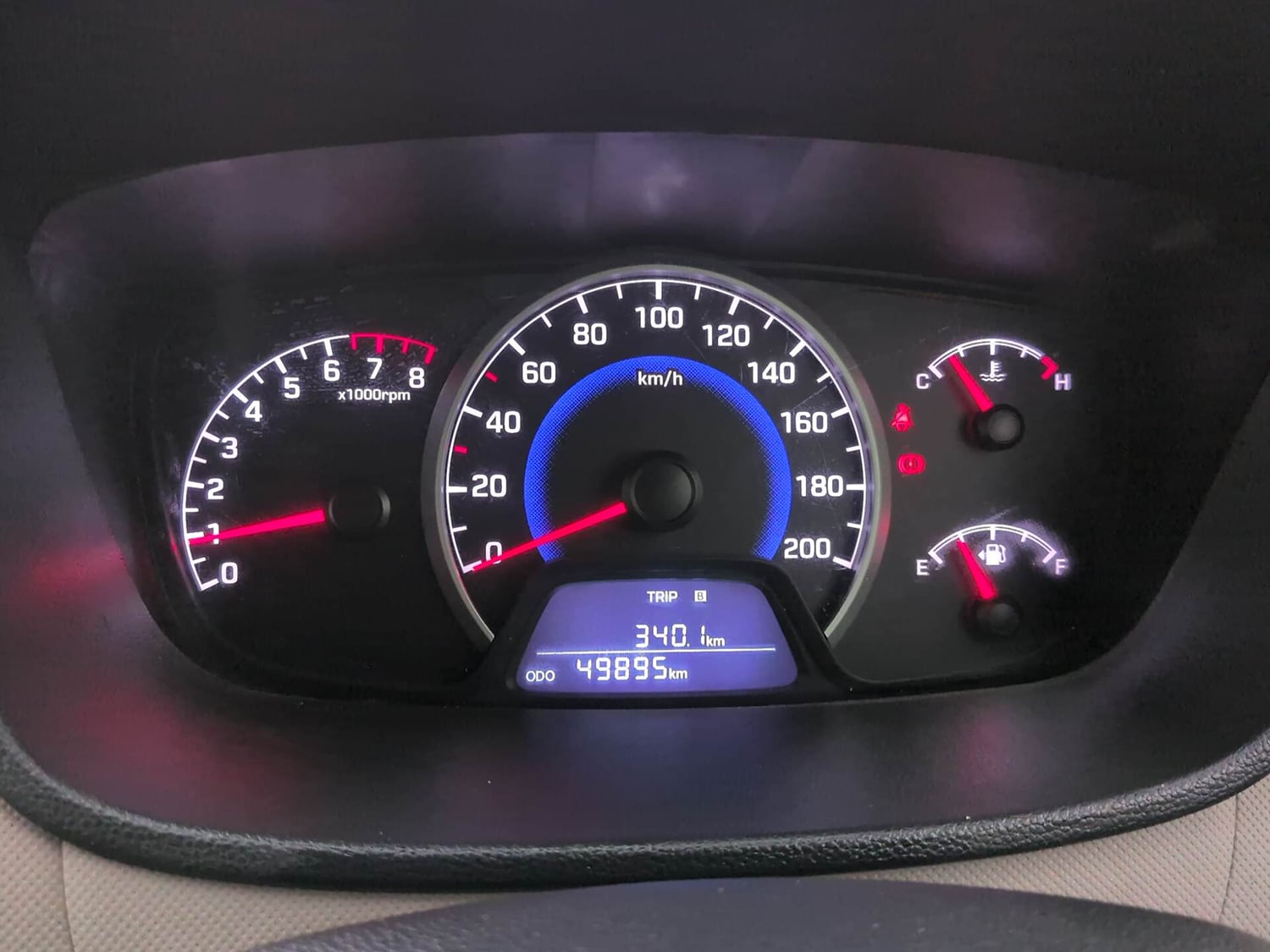 Used 2017 Hyundai Grand i10 Magna 1.2 Kappa VTVT Petrol Manual interior CLUSTERMETER VIEW