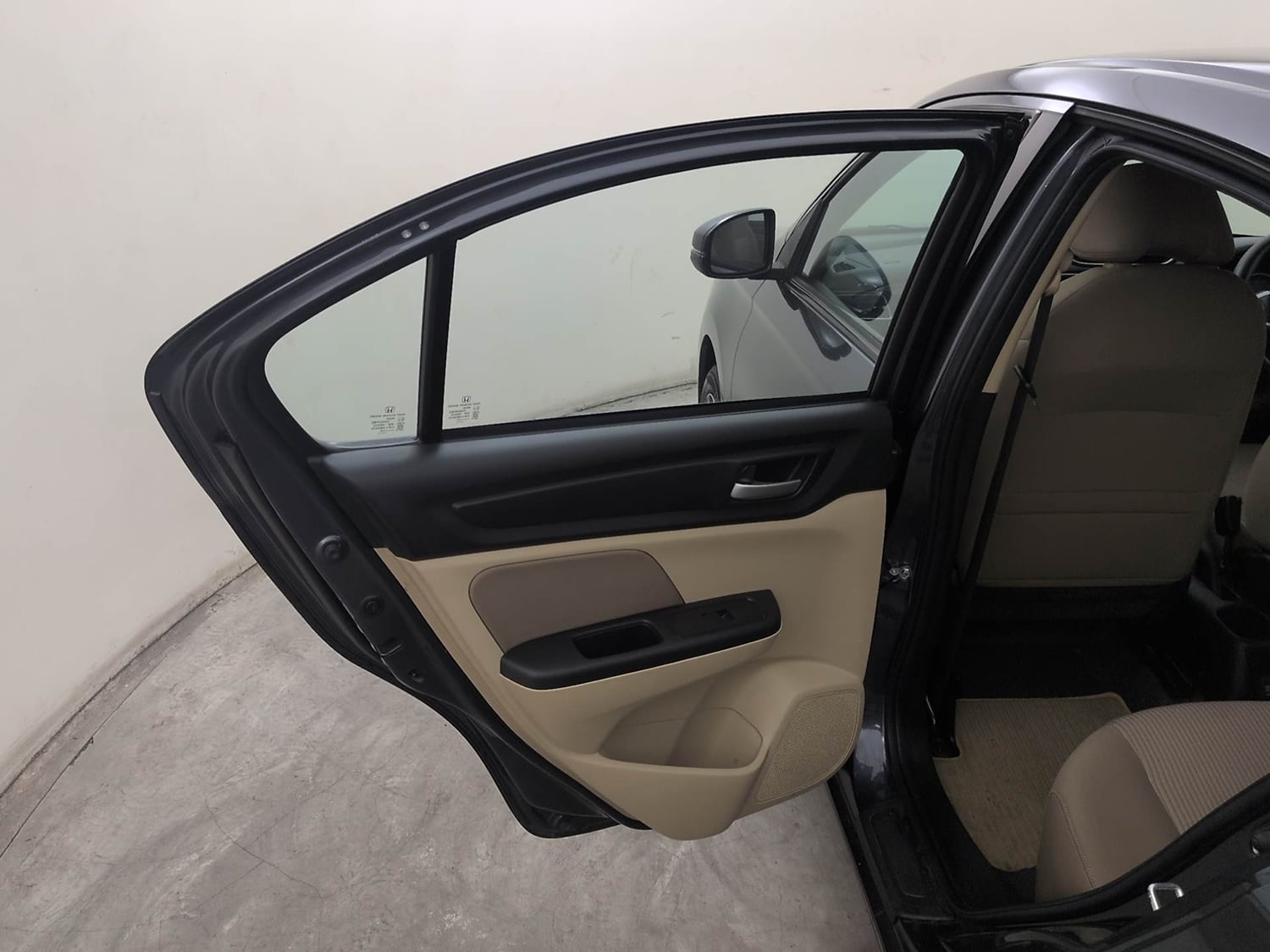 Used 2023 Honda Amaze VX 1.2 Petrol MT Petrol Manual interior LEFT REAR DOOR OPEN VIEW