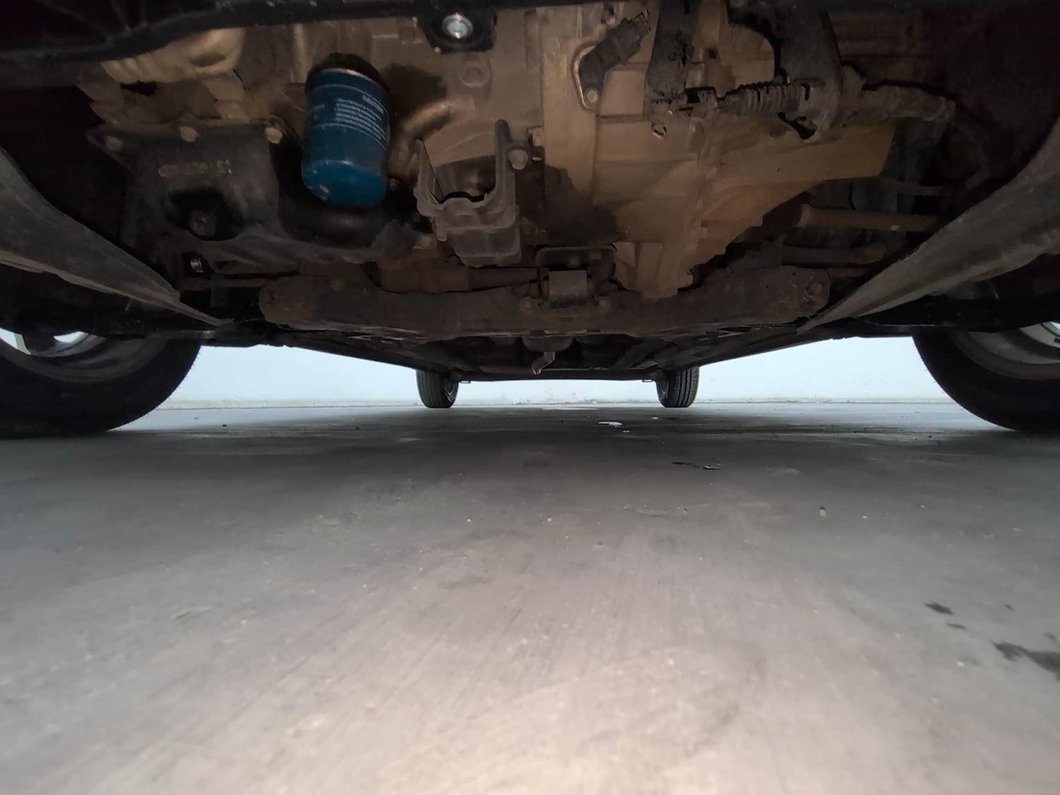 Used 2016 Hyundai Grand i10 Asta 1.2 Kappa VTVT Petrol Manual extra FRONT LEFT UNDERBODY VIEW