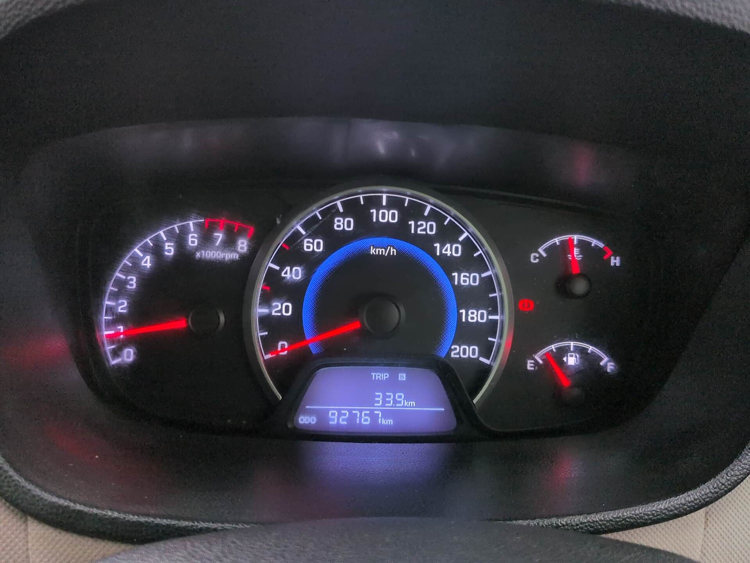 Used 2016 Hyundai Grand i10 Asta 1.2 Kappa VTVT Petrol Manual interior CLUSTERMETER VIEW