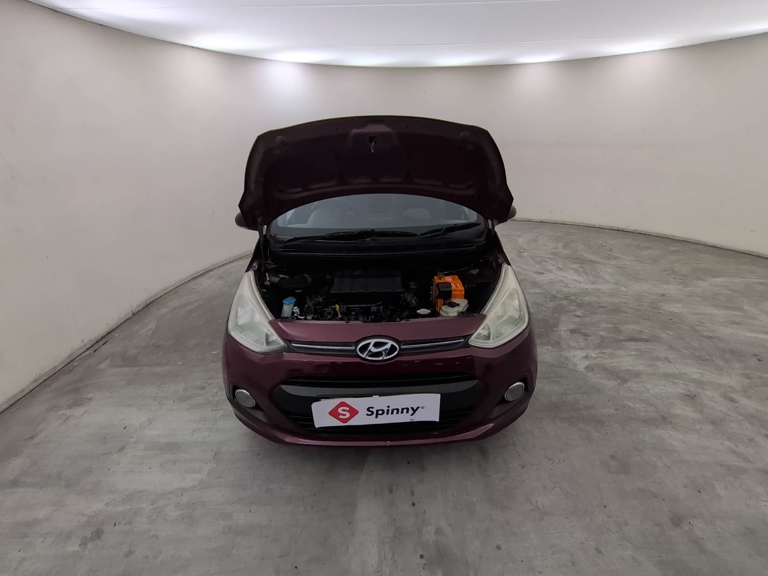 Used 2016 Hyundai Grand i10 Asta 1.2 Kappa VTVT Petrol Manual engine ENGINE & BONNET OPEN FRONT VIEW