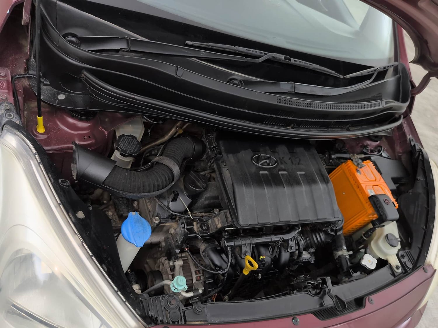 Used 2016 Hyundai Grand i10 Asta 1.2 Kappa VTVT Petrol Manual engine ENGINE RIGHT SIDE VIEW