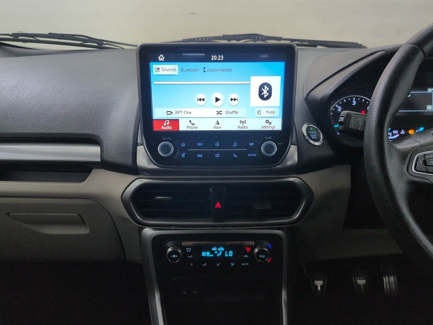 Used 2020 Ford EcoSport Titanium 1.5L TDCi Diesel Manual interior MUSIC SYSTEM & AC CONTROL VIEW