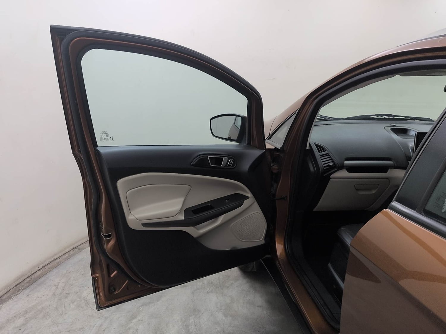 Used 2020 Ford EcoSport Titanium 1.5L TDCi Diesel Manual interior LEFT FRONT DOOR OPEN VIEW