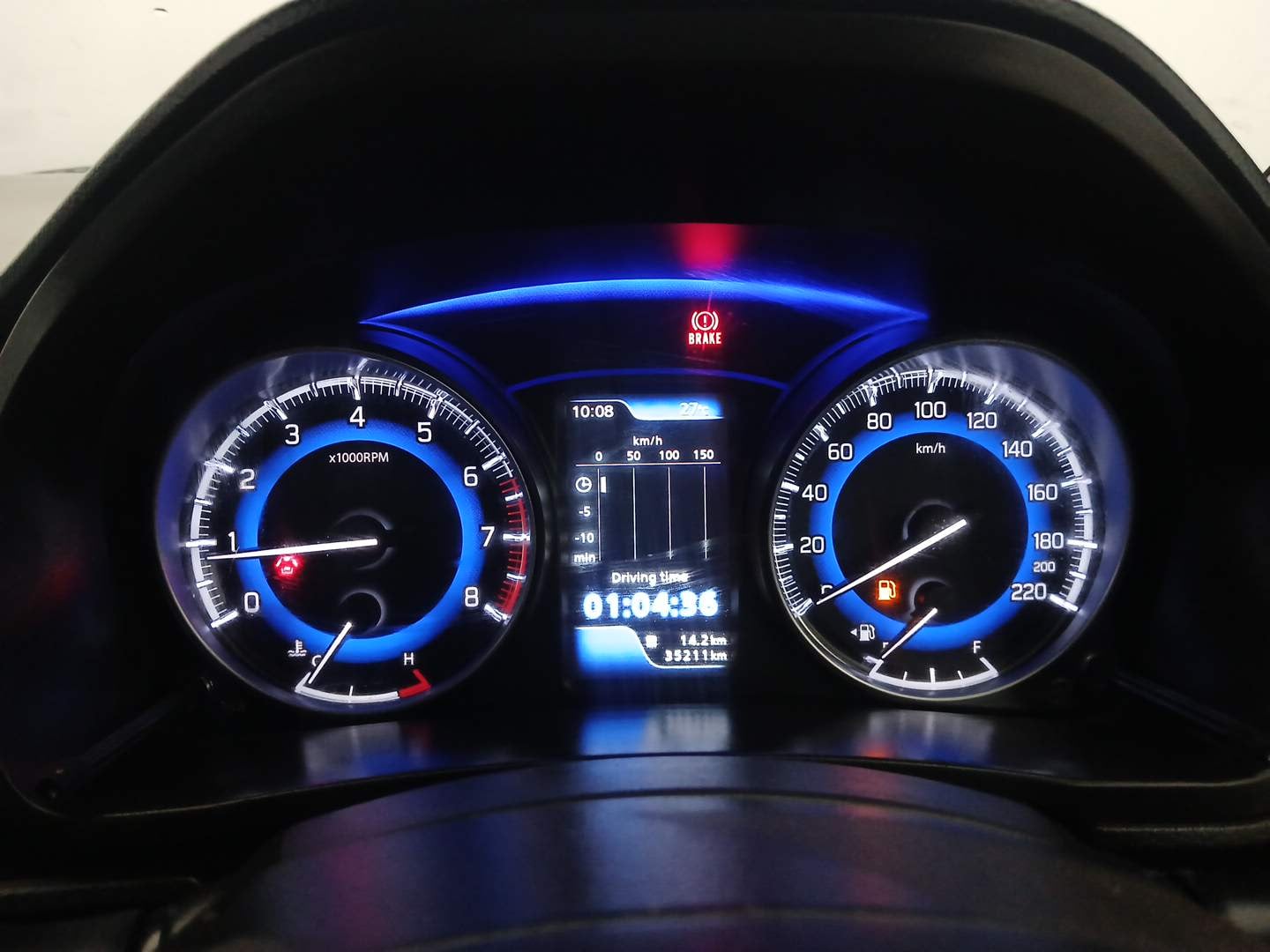 Used 2022 Maruti Suzuki Baleno Zeta Petrol Manual interior CLUSTERMETER VIEW