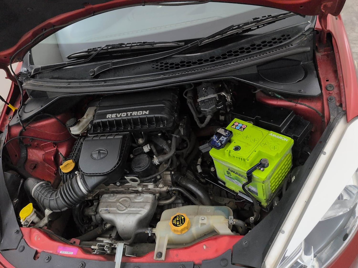 Used 2017 Tata Tiago Revotron XE Petrol Manual engine ENGINE LEFT SIDE VIEW