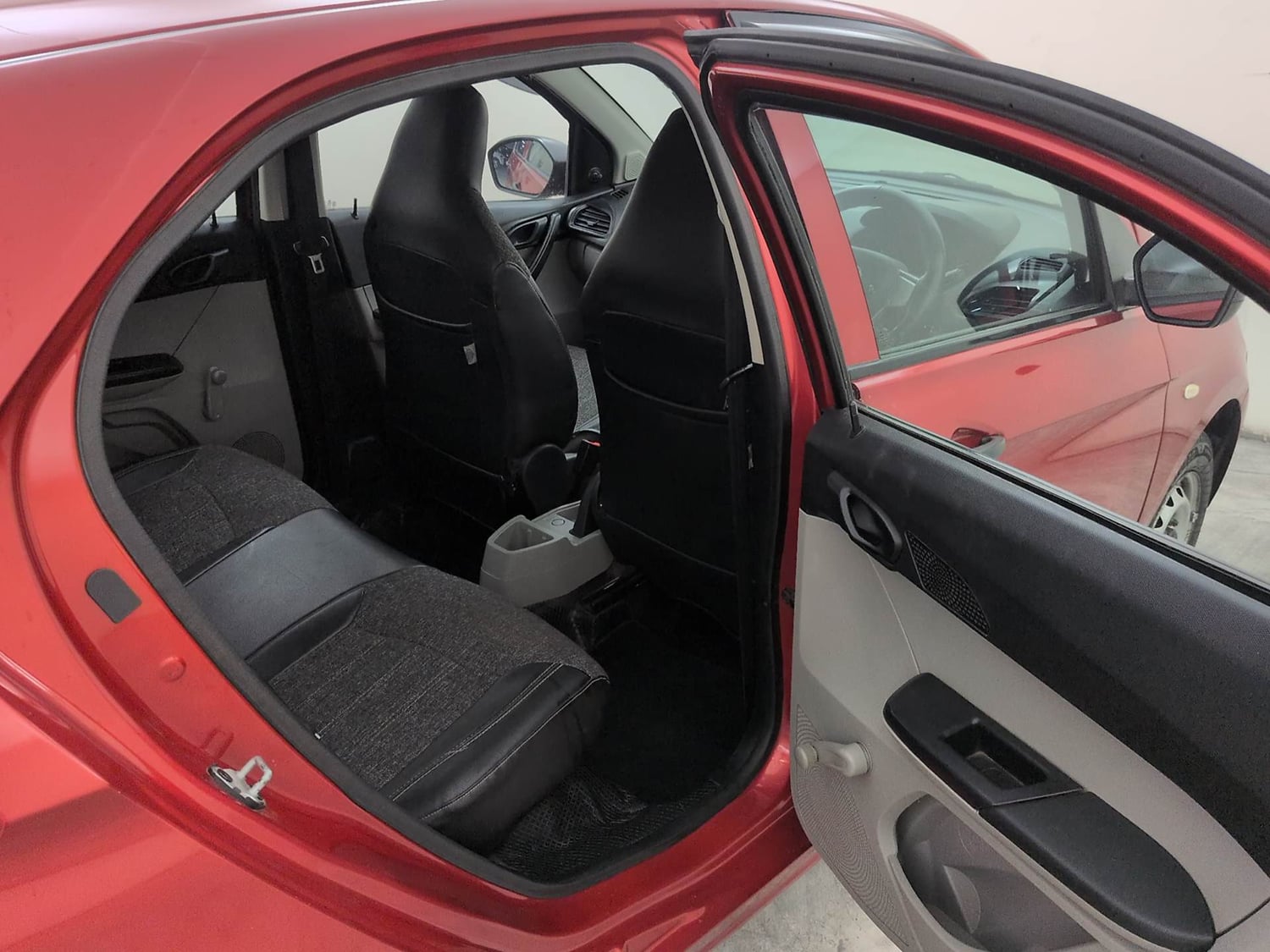 Used 2017 Tata Tiago Revotron XE Petrol Manual interior RIGHT SIDE REAR DOOR CABIN VIEW