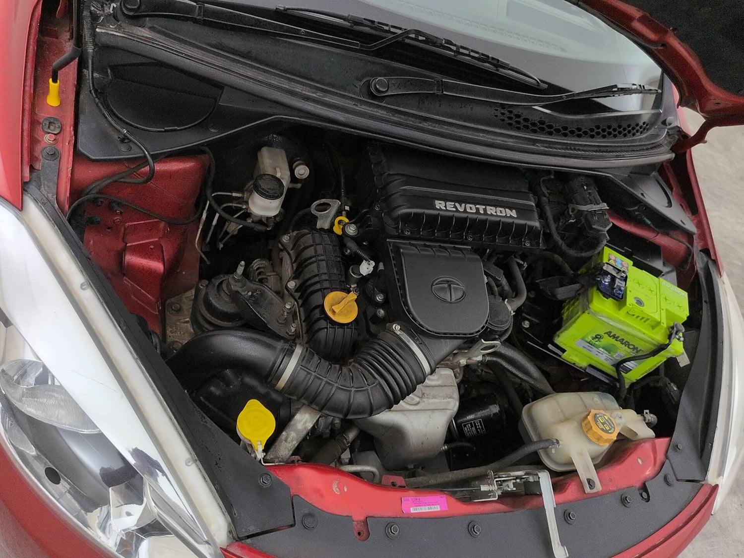 Used 2017 Tata Tiago Revotron XE Petrol Manual engine ENGINE RIGHT SIDE VIEW