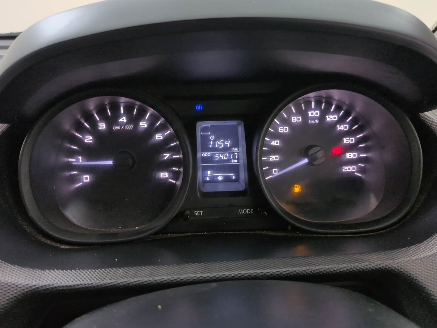 Used 2017 Tata Tiago Revotron XE Petrol Manual interior CLUSTERMETER VIEW